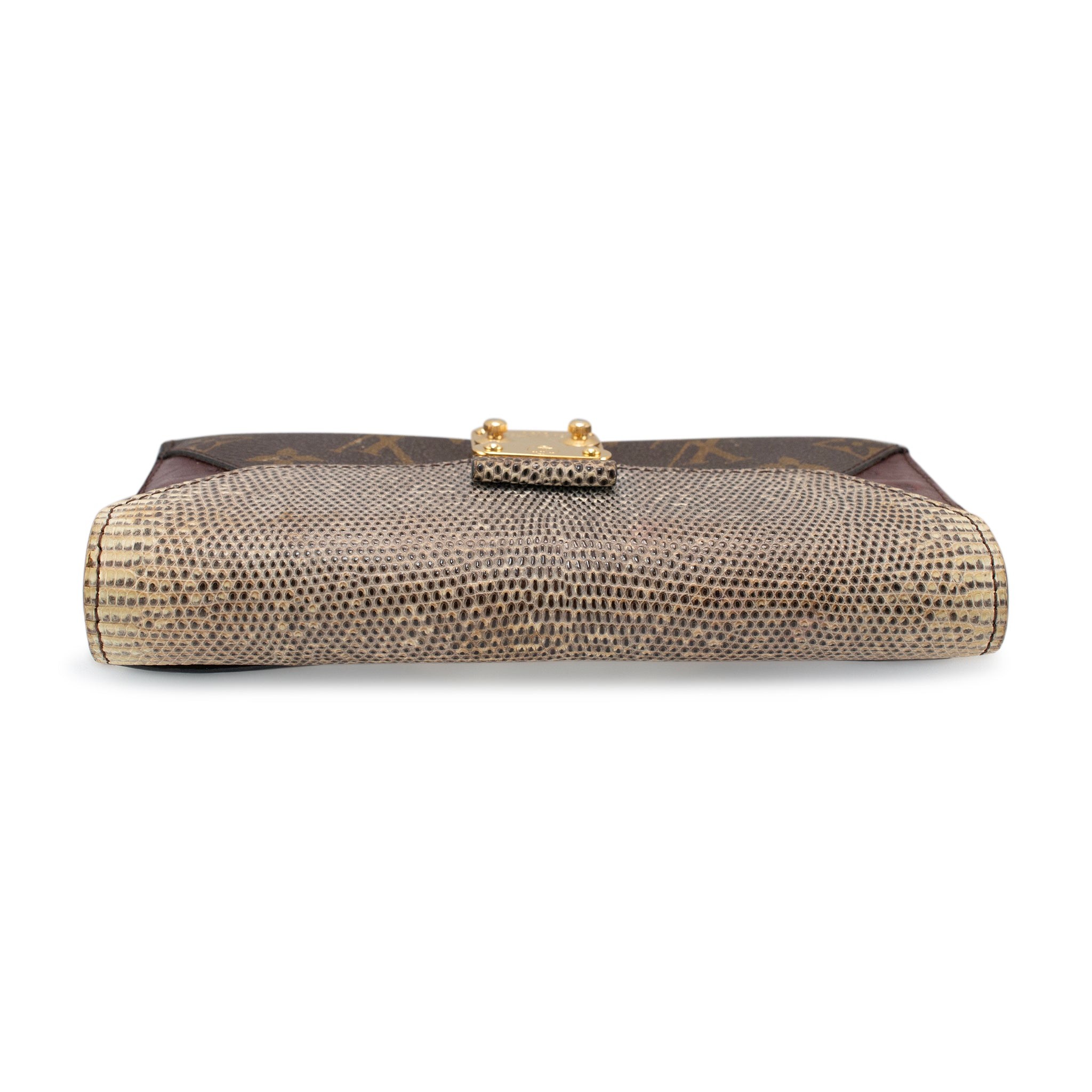Louis Vuitton Majestueux MI4152 Monogram Canvas Leather Envelope Wallet
