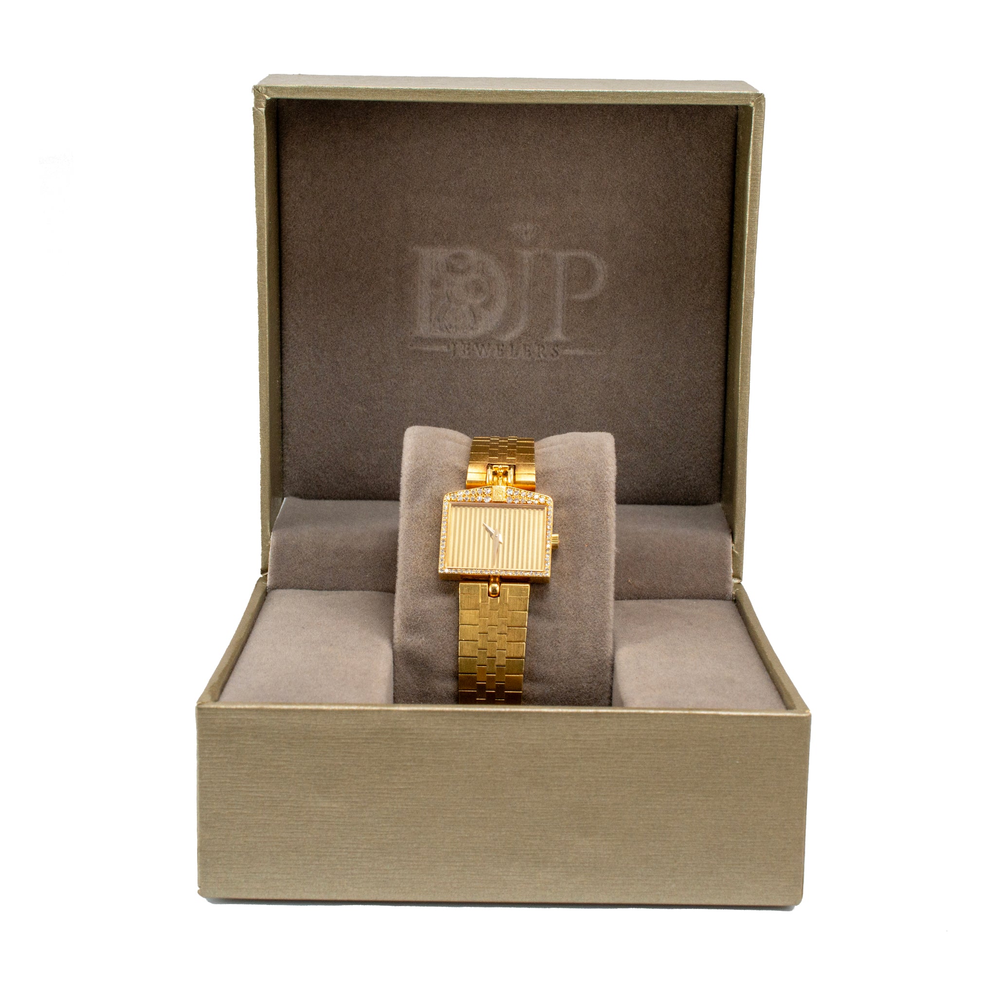 Vintage Corum Rolls Royce Spirit Ecstasy 22MM 47595H12 18K Gold Diamond Watch