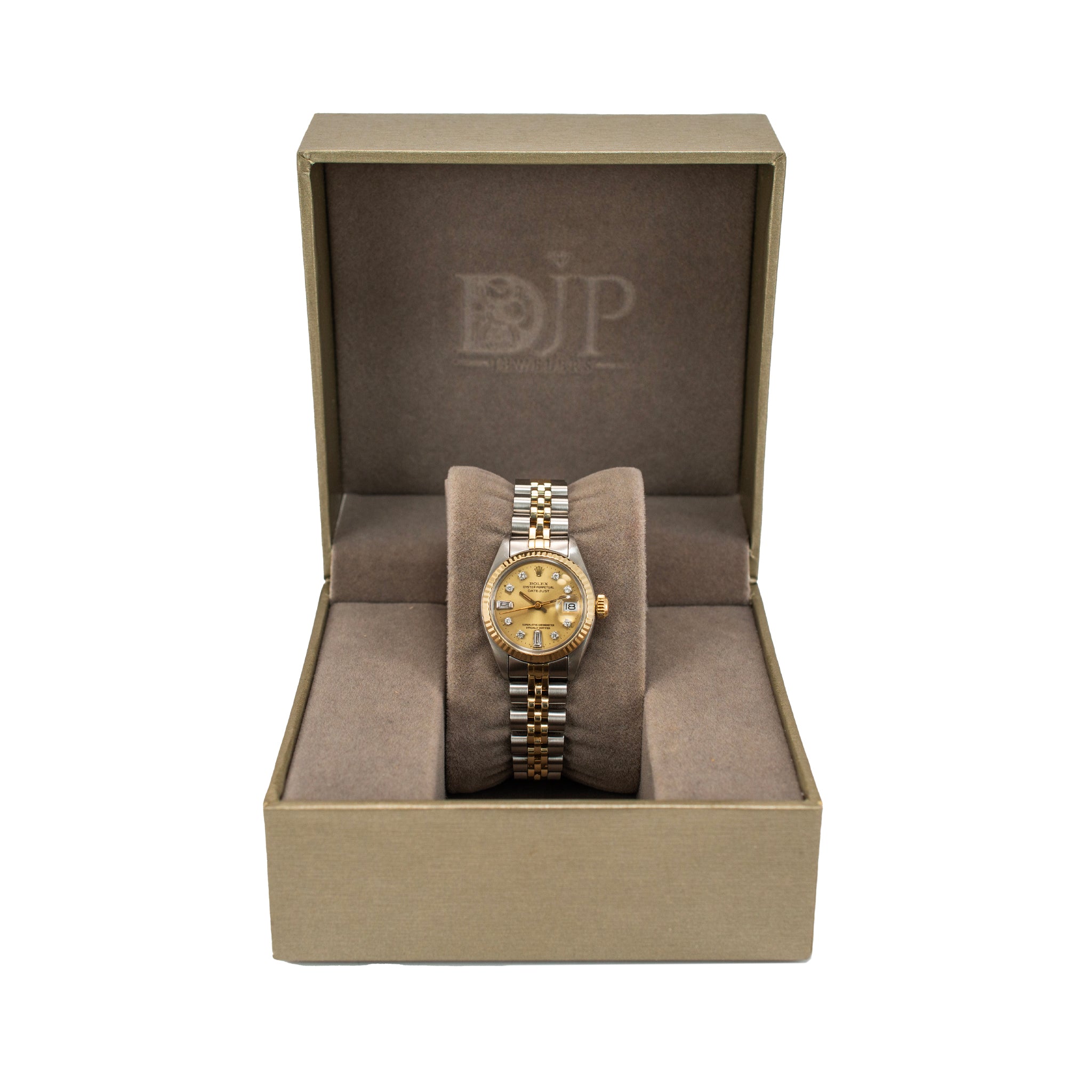 Rolex Lady Datejust 26MM 6917 Diamond Jubilee Fluted Yellow Gold Steel Watch