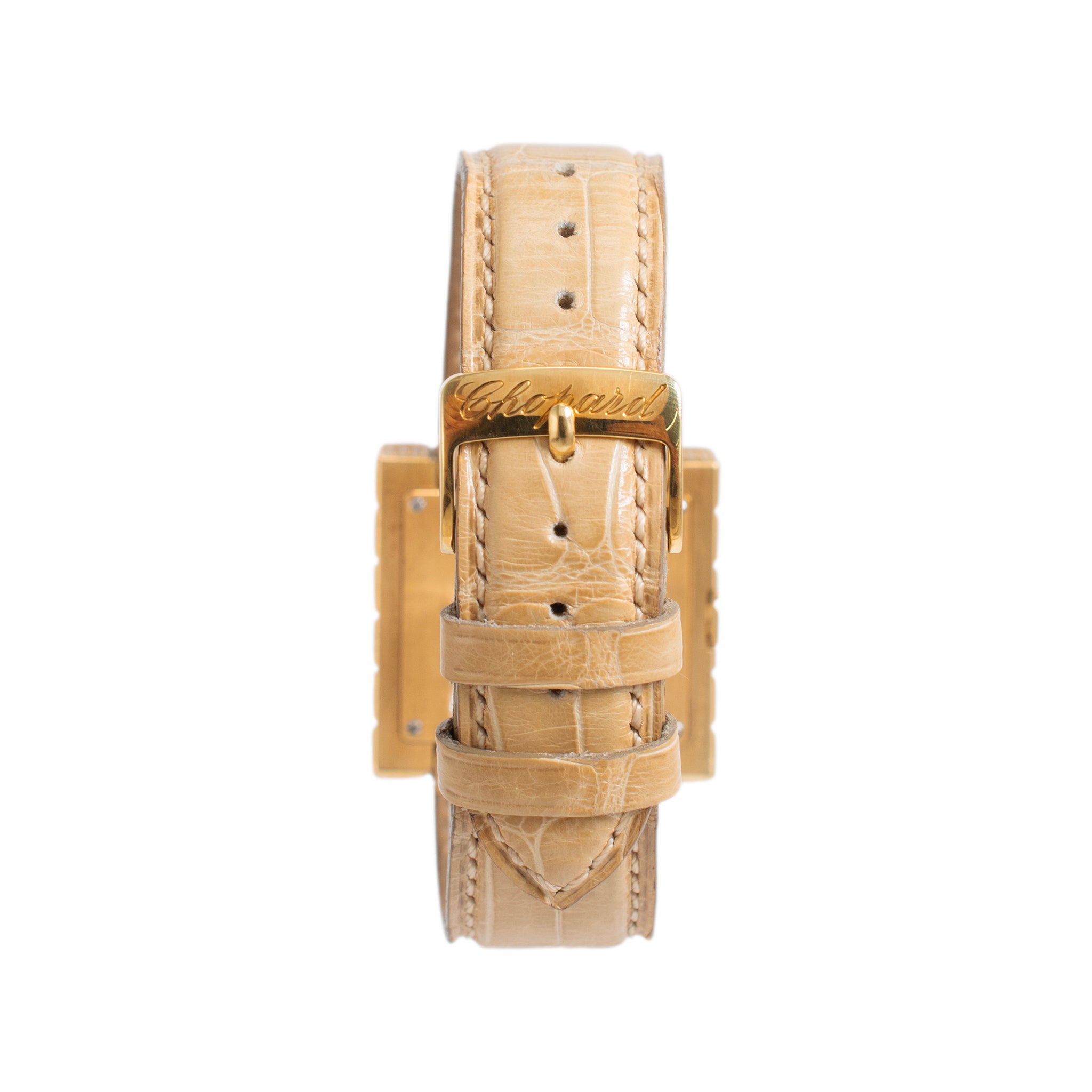 Chopard Ice Cube 32MM 13/6858 18K Yellow Gold Diamond Quartz Watch