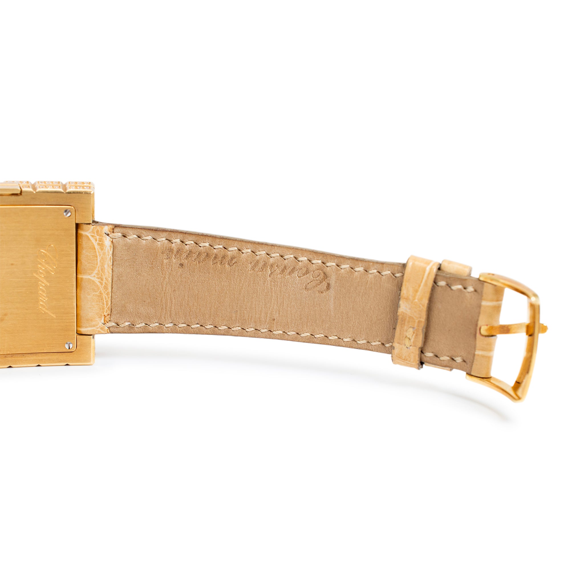 Chopard Ice Cube 32MM 13/6858 18K Yellow Gold Diamond Quartz Watch