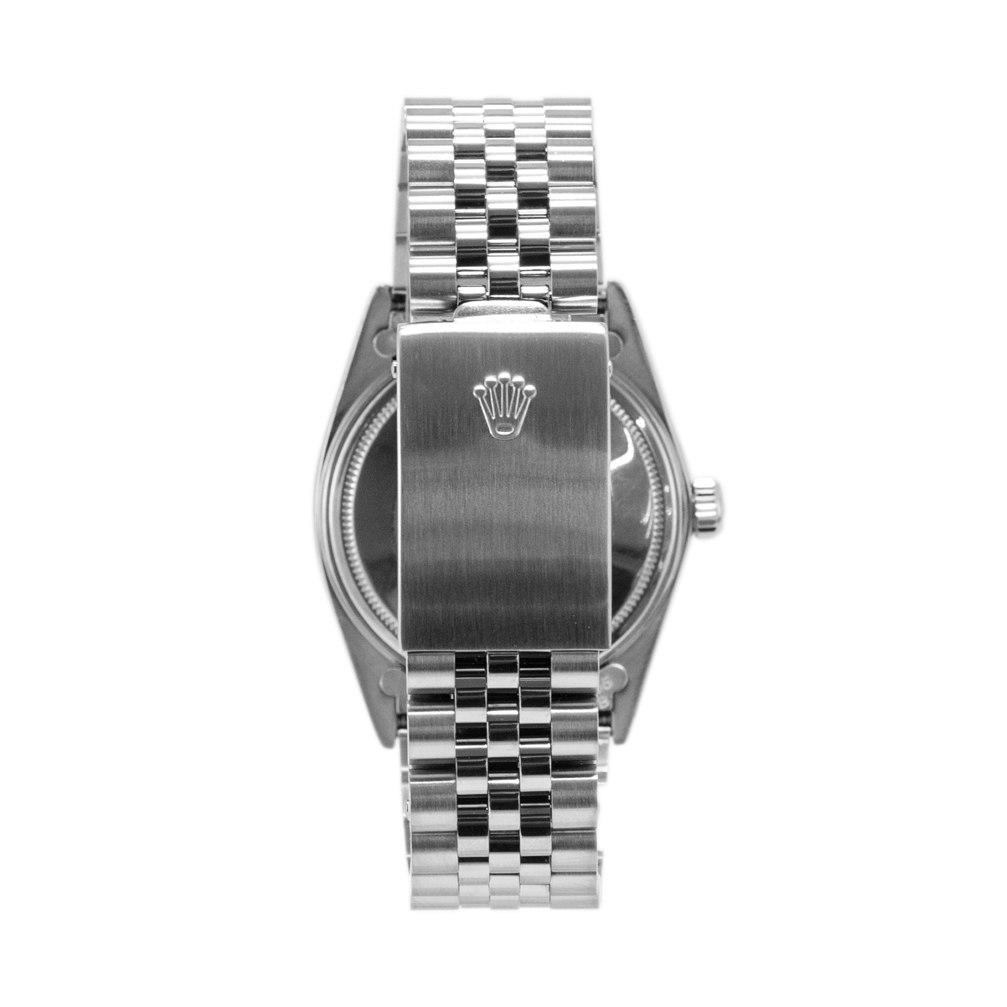 Rolex Datejust 36MM 16013 Black Diamond Black Dial Jubilee Stainless Steel Watch