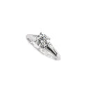 Ladies 14K White Gold 0.82ct Lab Grown Diamond Chosen Solitaire Engagement Ring