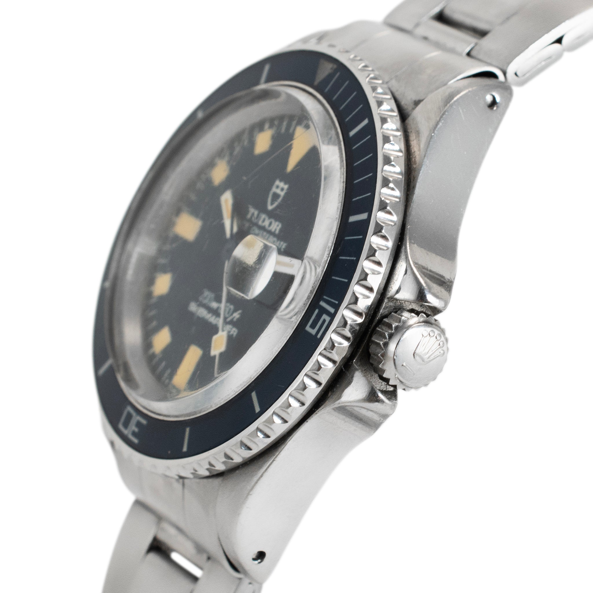 Vintage 1982 Tudor Prince Oysterdate Mini Submariner 33MM 94400 Blue Steel Watch