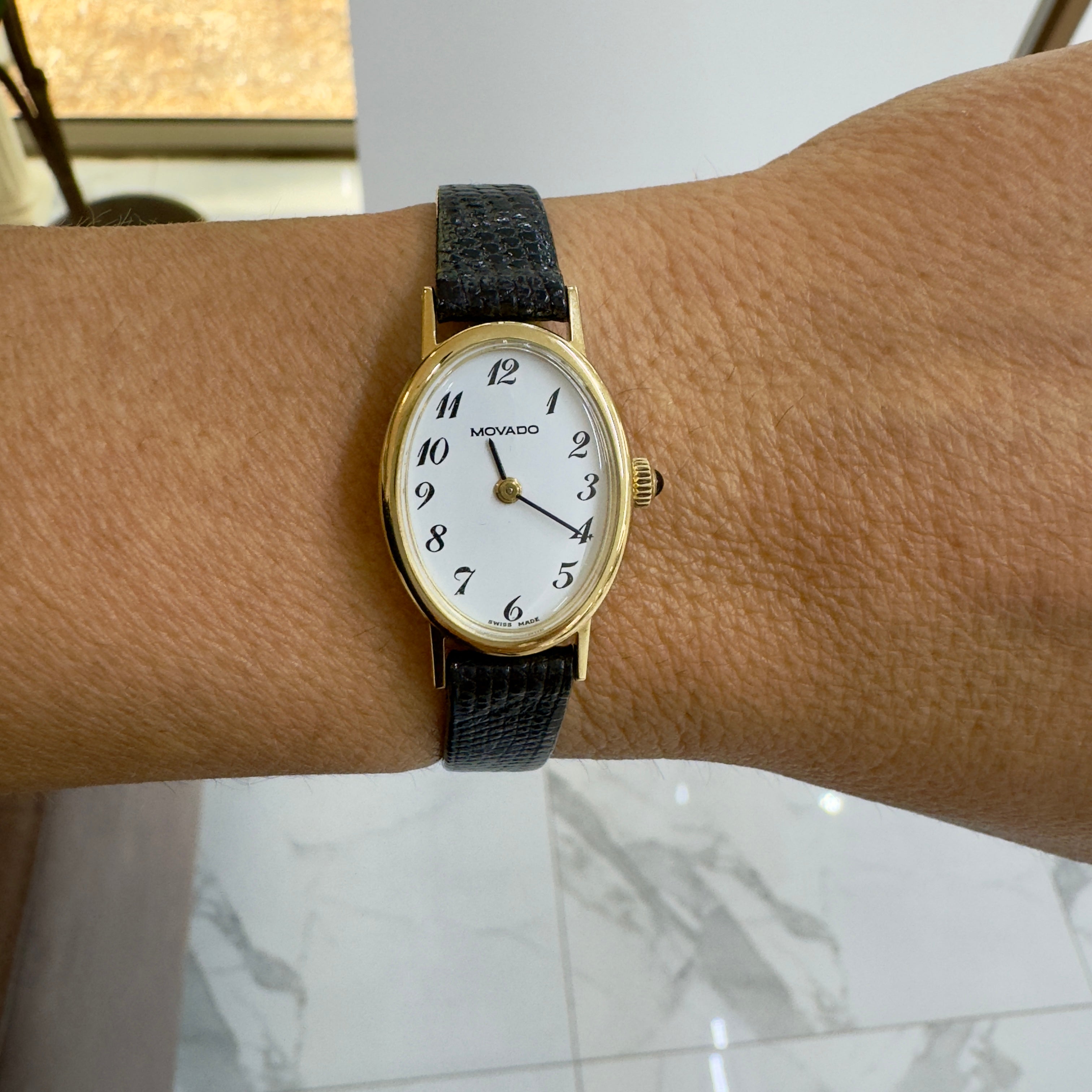 Vintage Movado 19MM Zenith Movement 14K Yellow Gold Manual Winding Watch