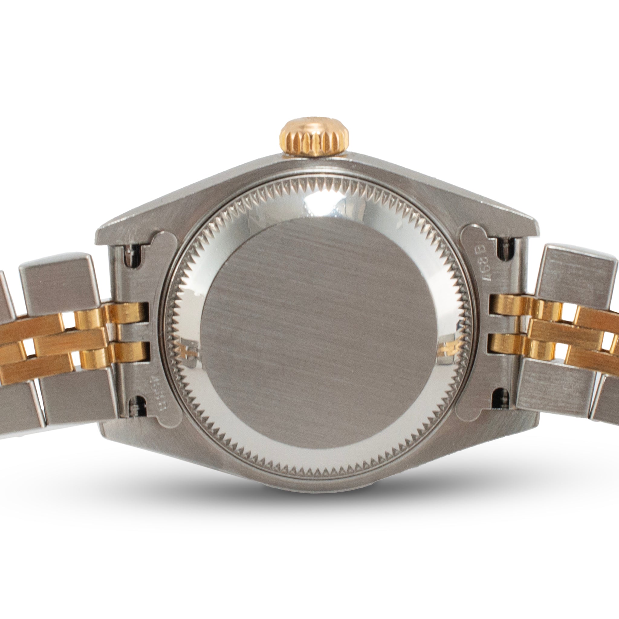 2003 Rolex Lady Datejust 26MM 79173 Black Diamond Jubilee Gold Steel Watch