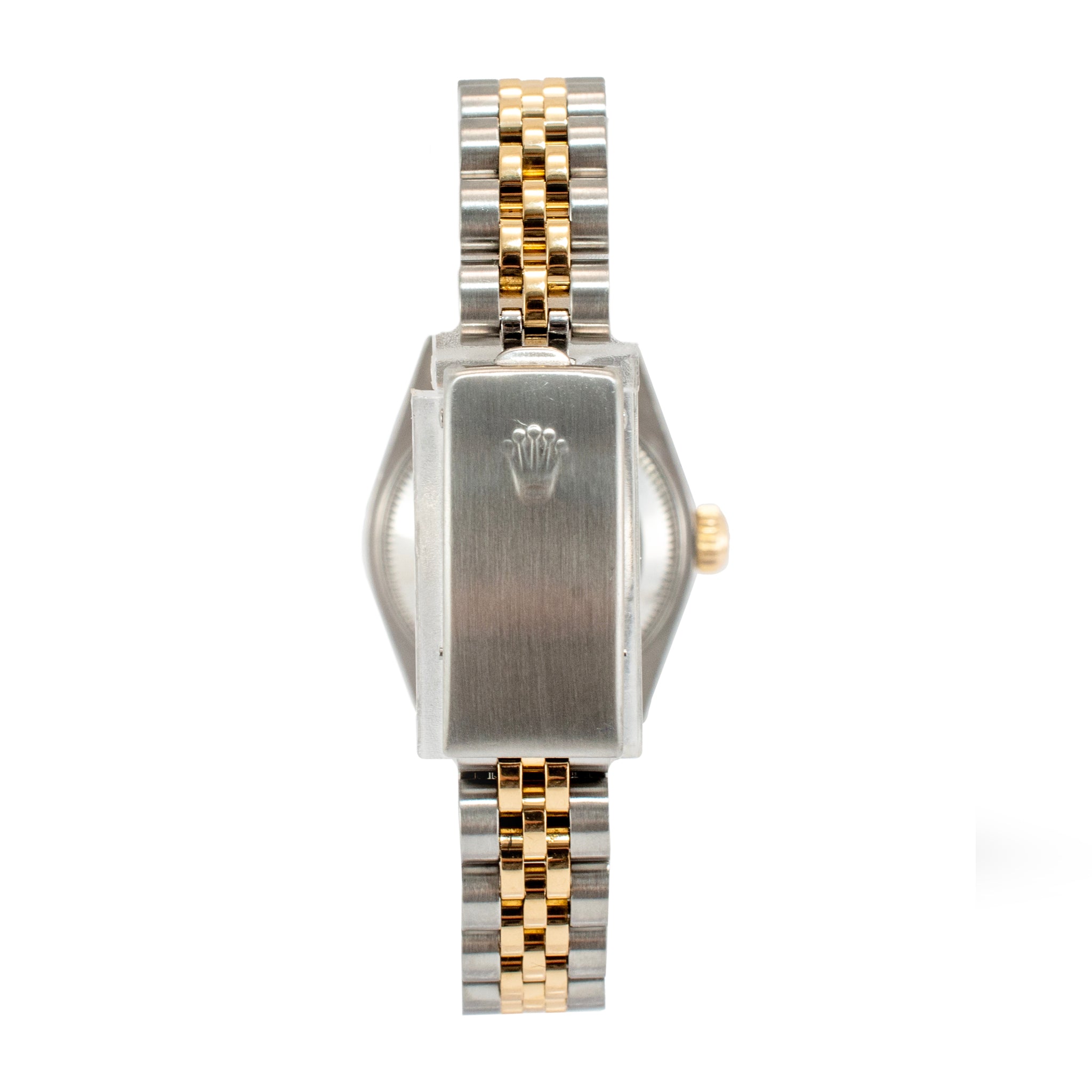2003 Rolex Lady Datejust 26MM 79173 Black Diamond Jubilee Gold Steel Watch