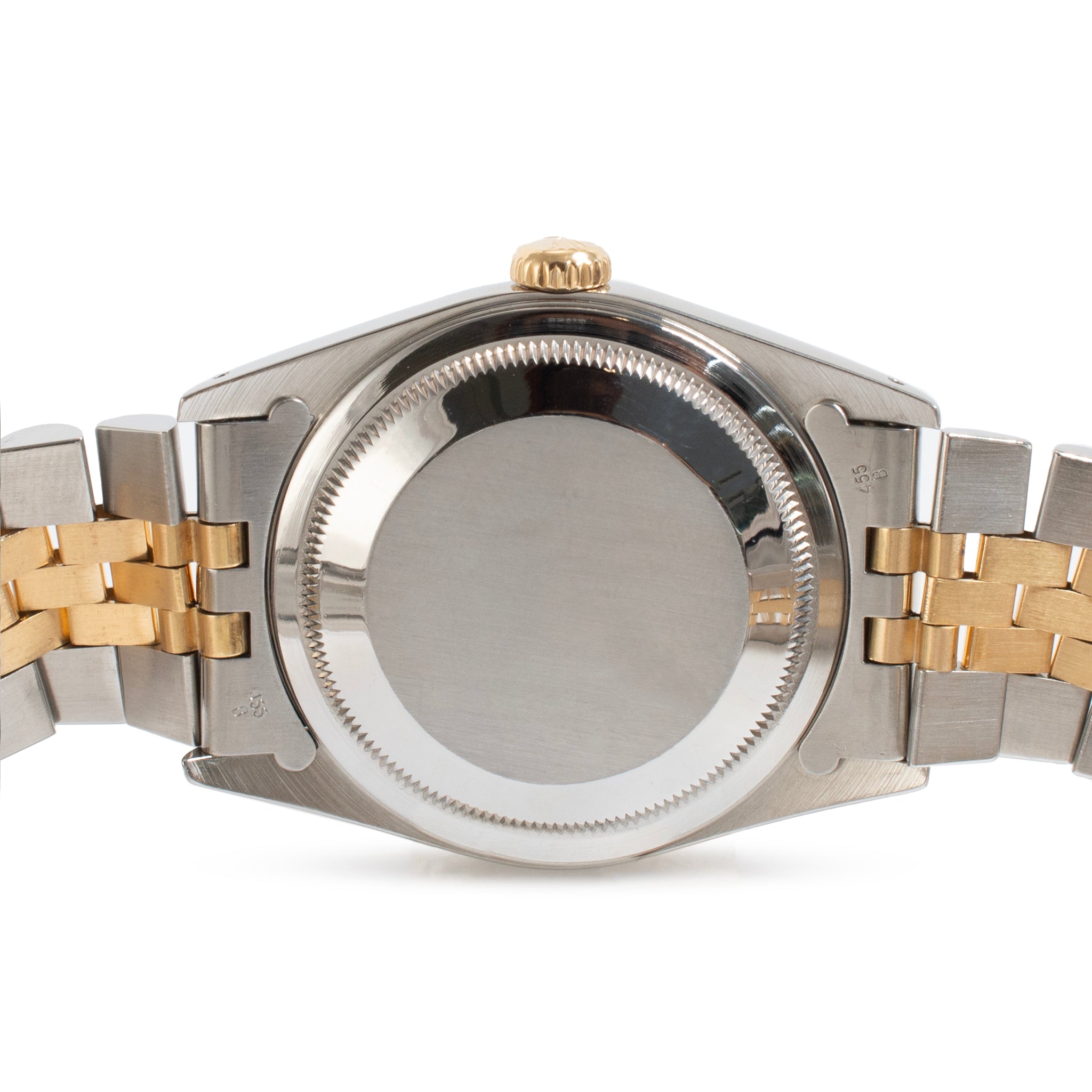 1993 Rolex Datejust 36MM 16233 Black Jubilee Two Tone Yellow Gold Steel Watch