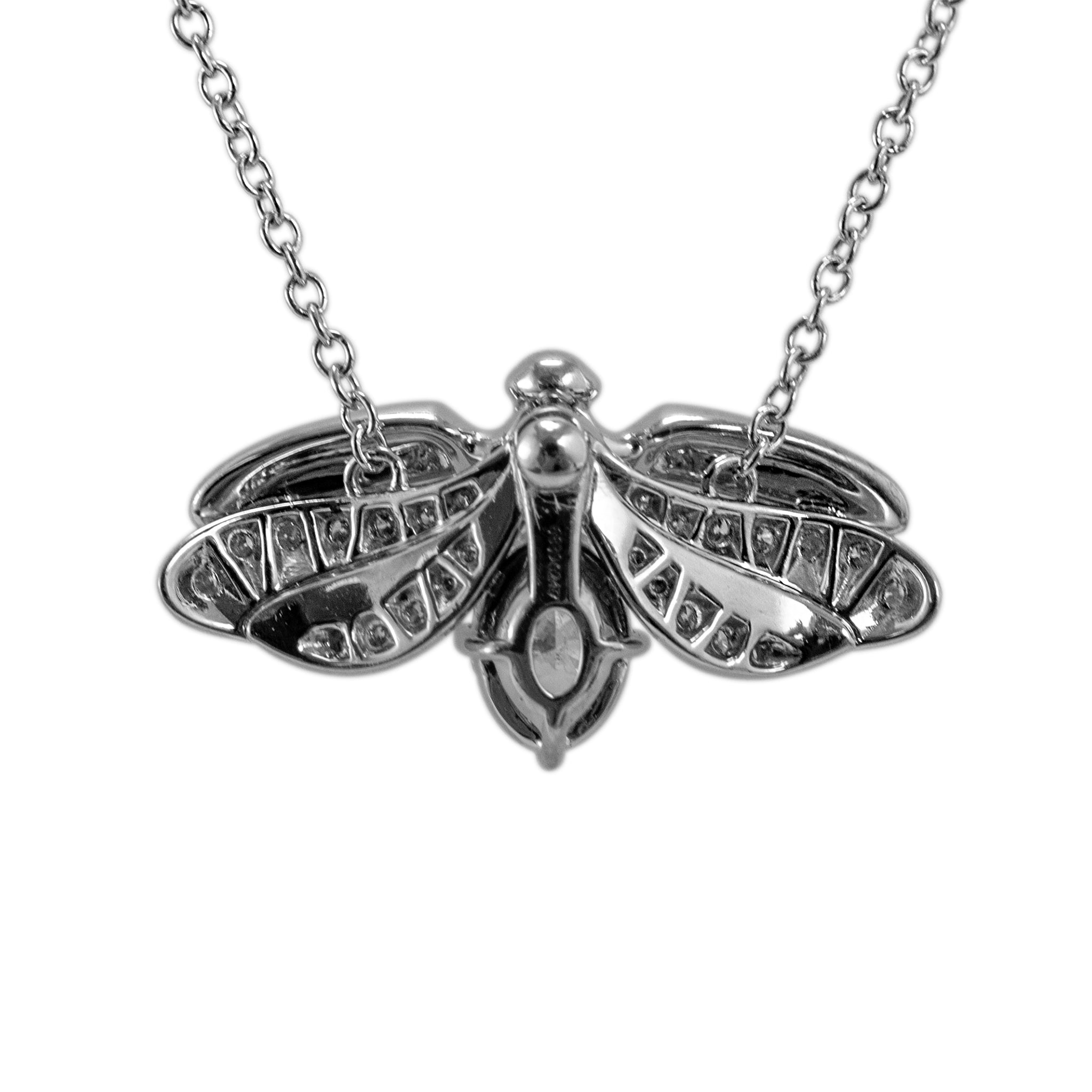 Tiffany & Co. Paper Flowers Collection Platinum Diamond Firefly Pendant Necklace