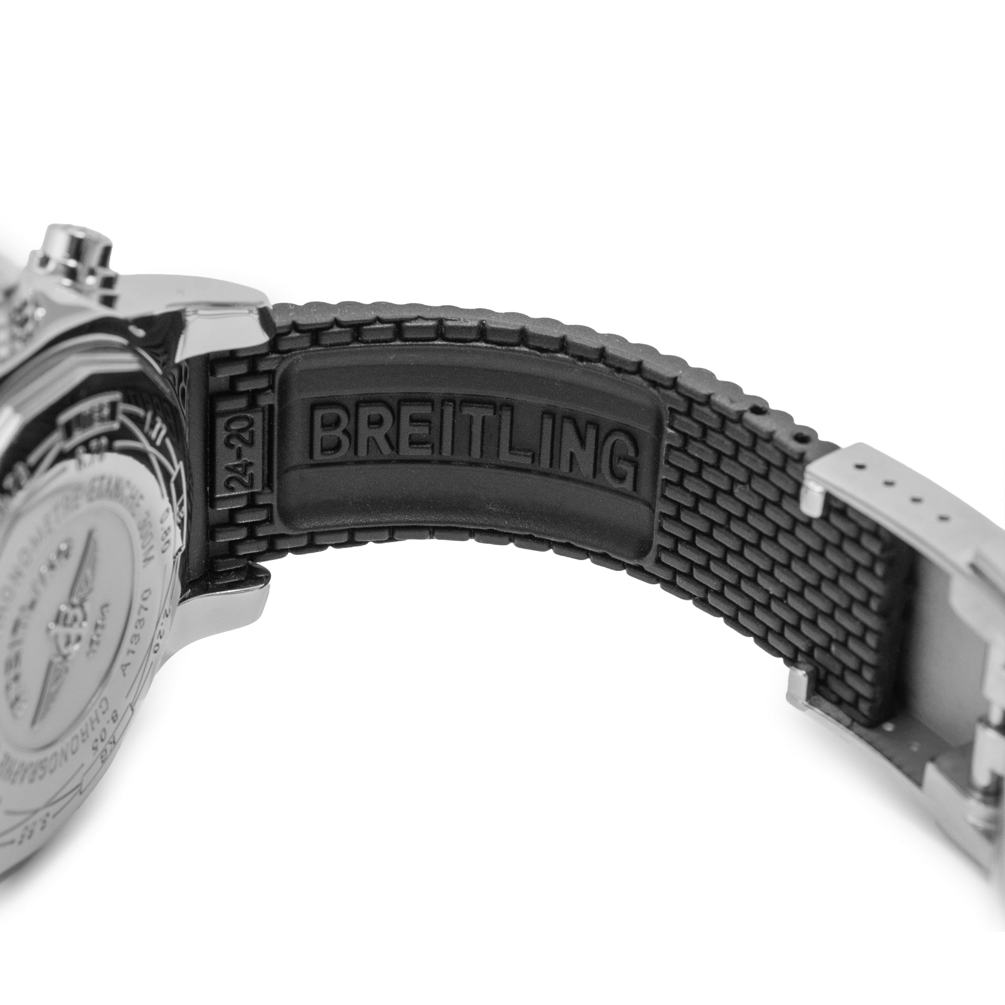 Breitling Super Avenger 48MM A1337011 Diamond Bezel Stainless Steel Chrono Watch