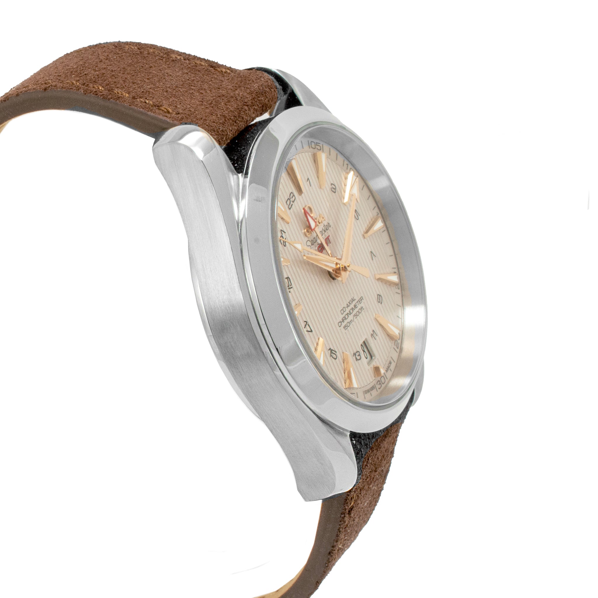 Omega Seamaster Aqua Terra Gmt 43MM 231.13.43.22.02.004 Silver Dial Steel Watch