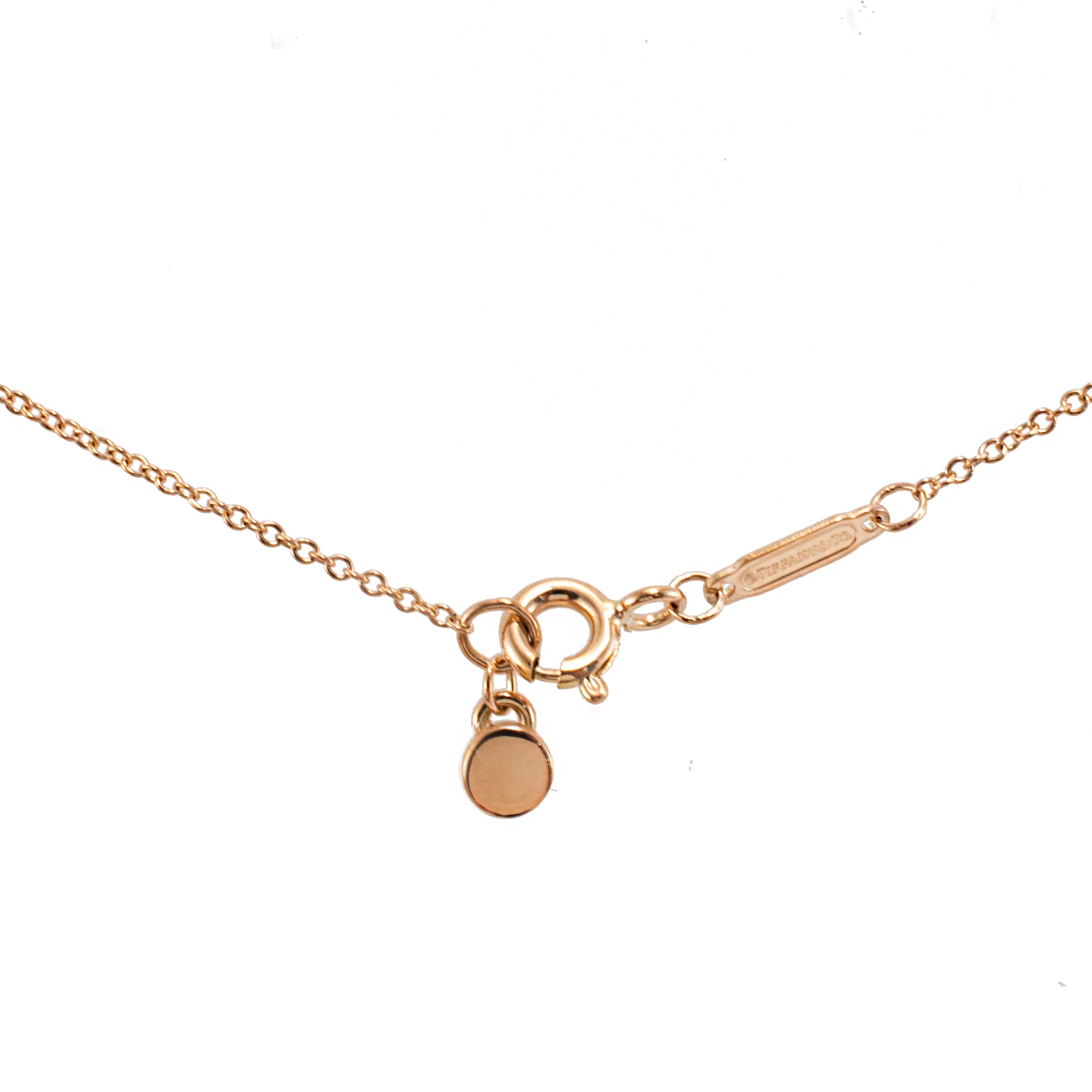 Tiffany & Co. Return to Tiffany 18K Yellow Gold Diamond Bar Pendant Necklace