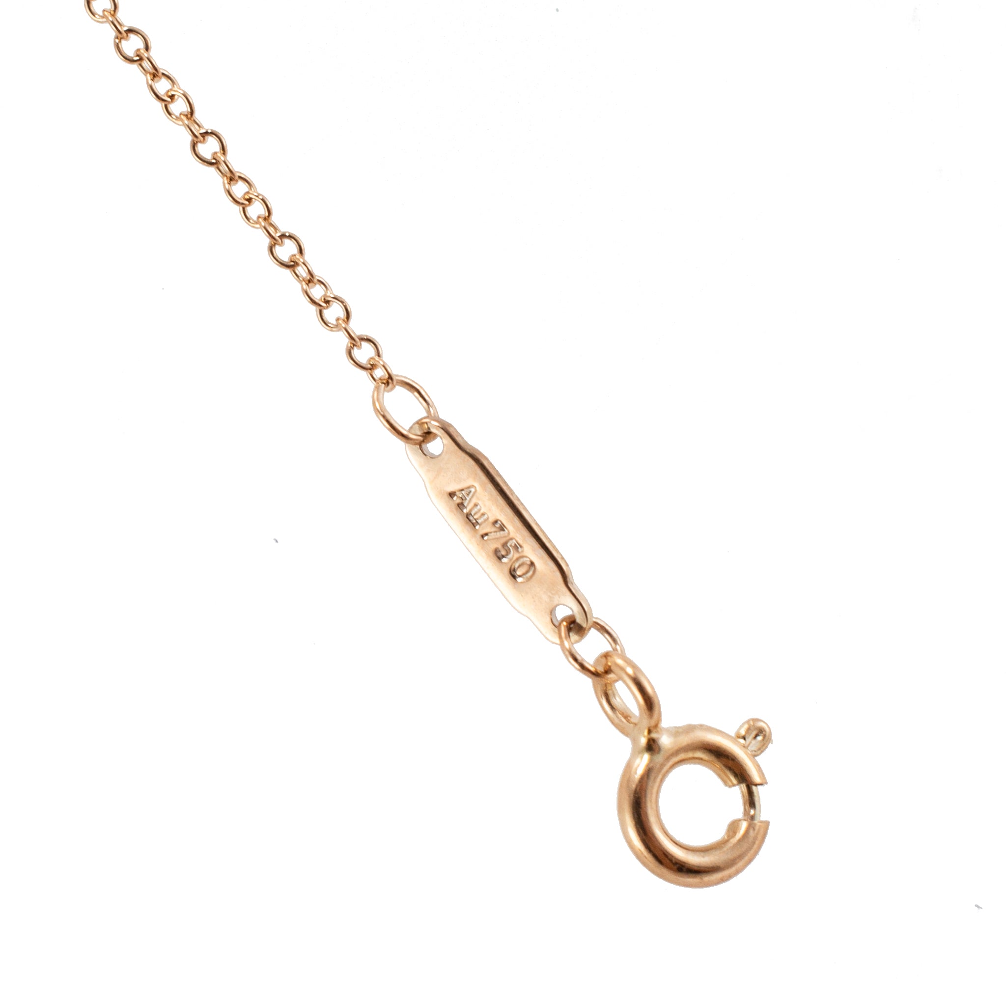 Tiffany & Co. Return to Tiffany 18K Yellow Gold Diamond Bar Pendant Necklace
