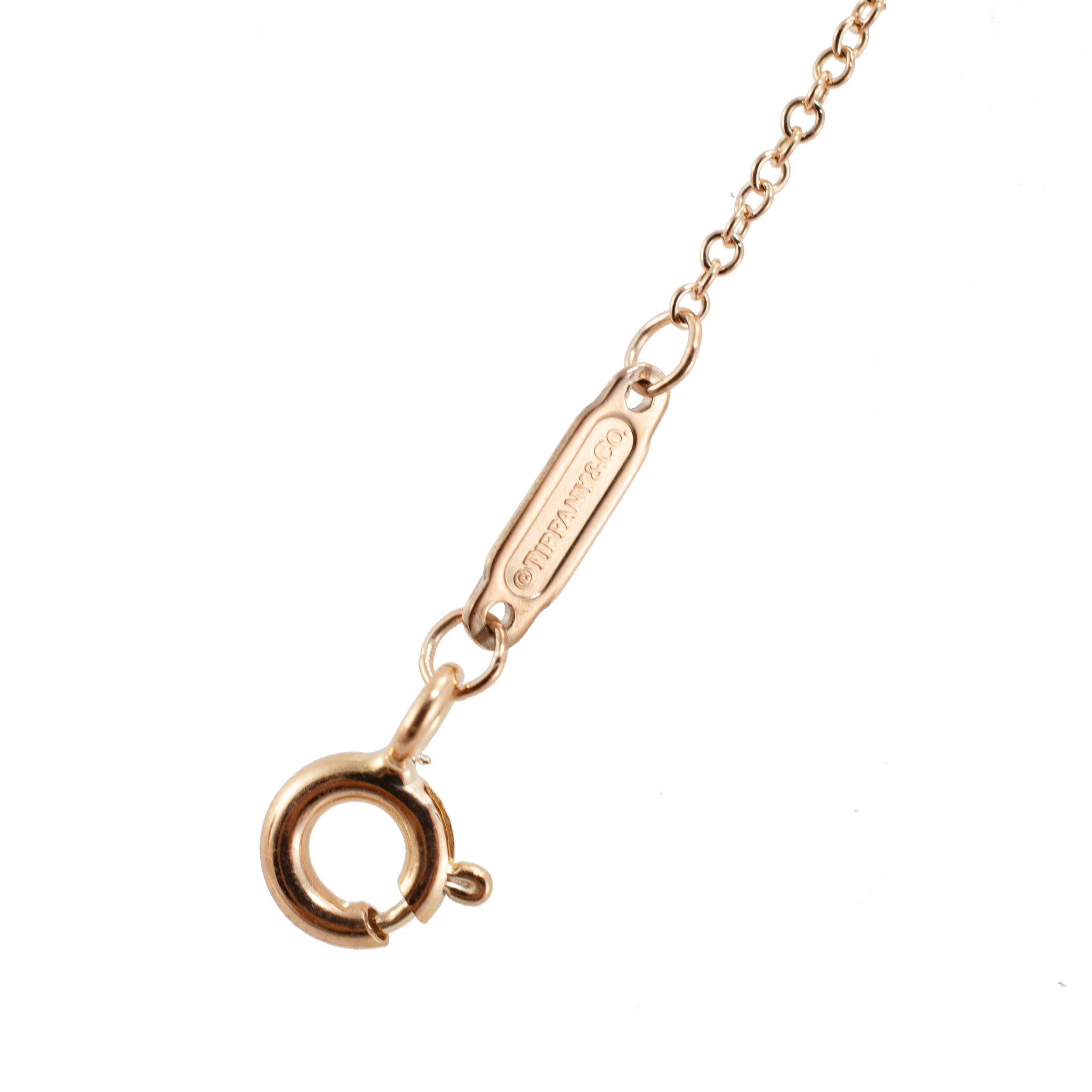 Tiffany & Co. Return to Tiffany 18K Yellow Gold Diamond Bar Pendant Necklace