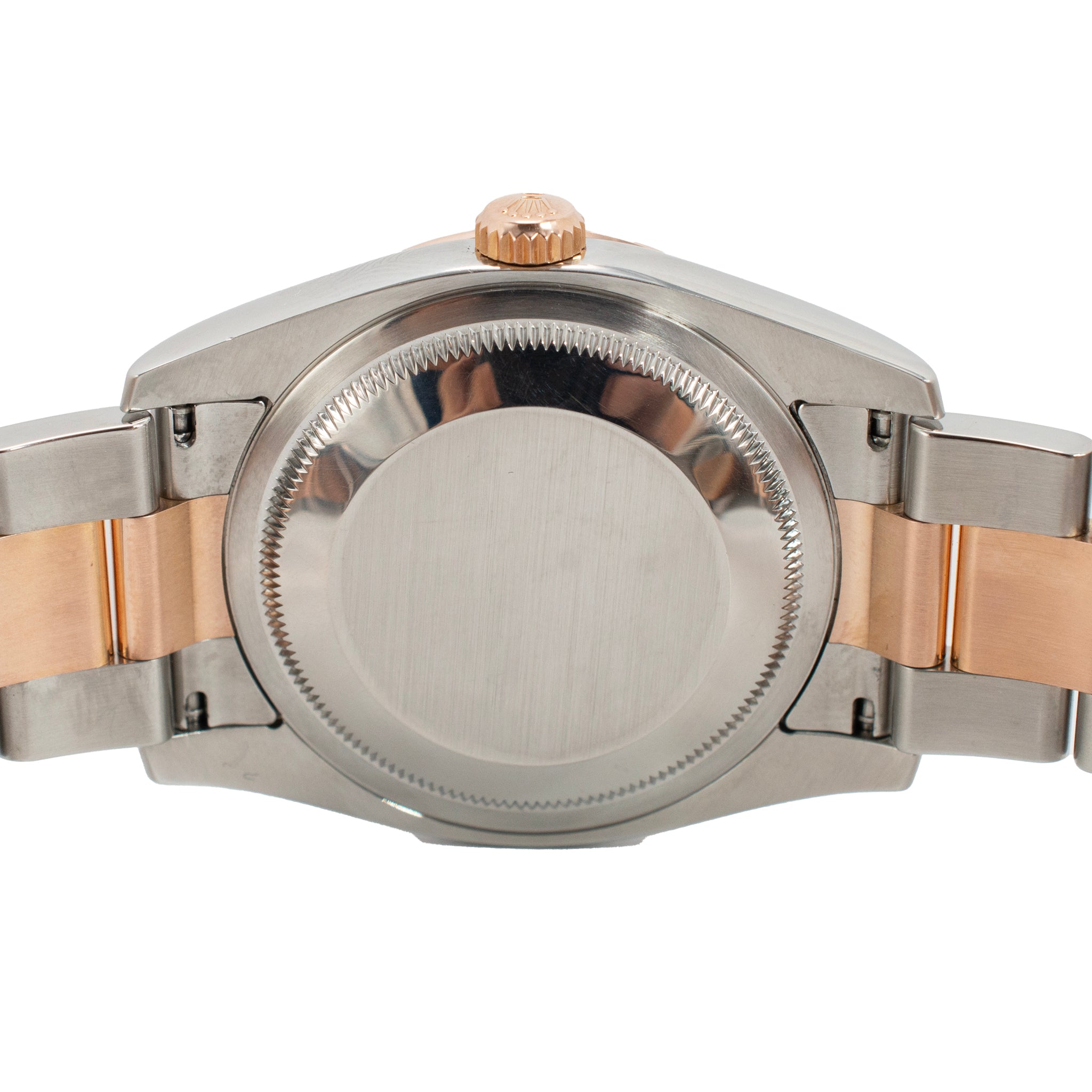 2006 Rolex Datejust Turn-O-Graph 36MM 116261 Rose Gold Steel Oyster Fluted Watch