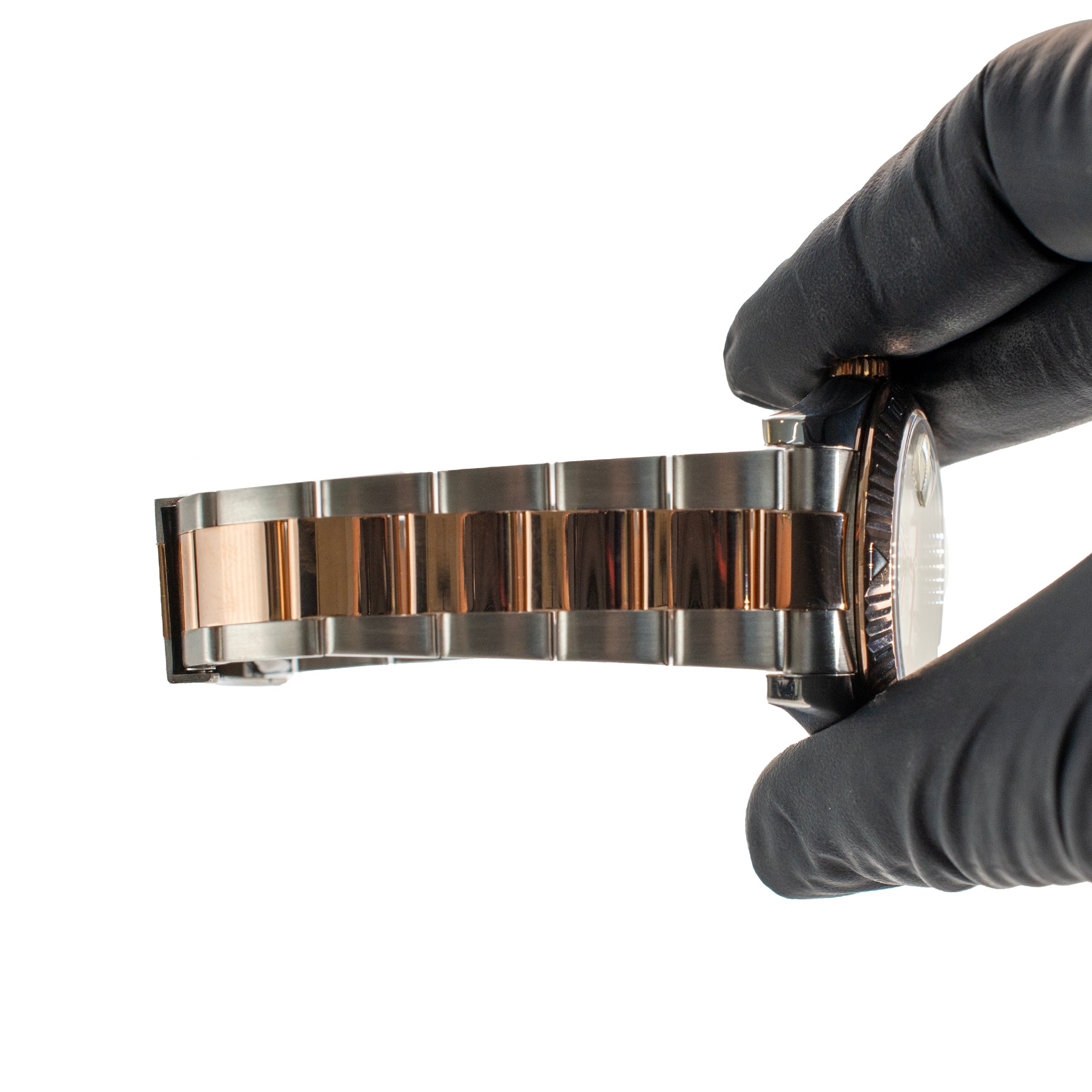 2006 Rolex Datejust Turn-O-Graph 36MM 116261 Rose Gold Steel Oyster Fluted Watch