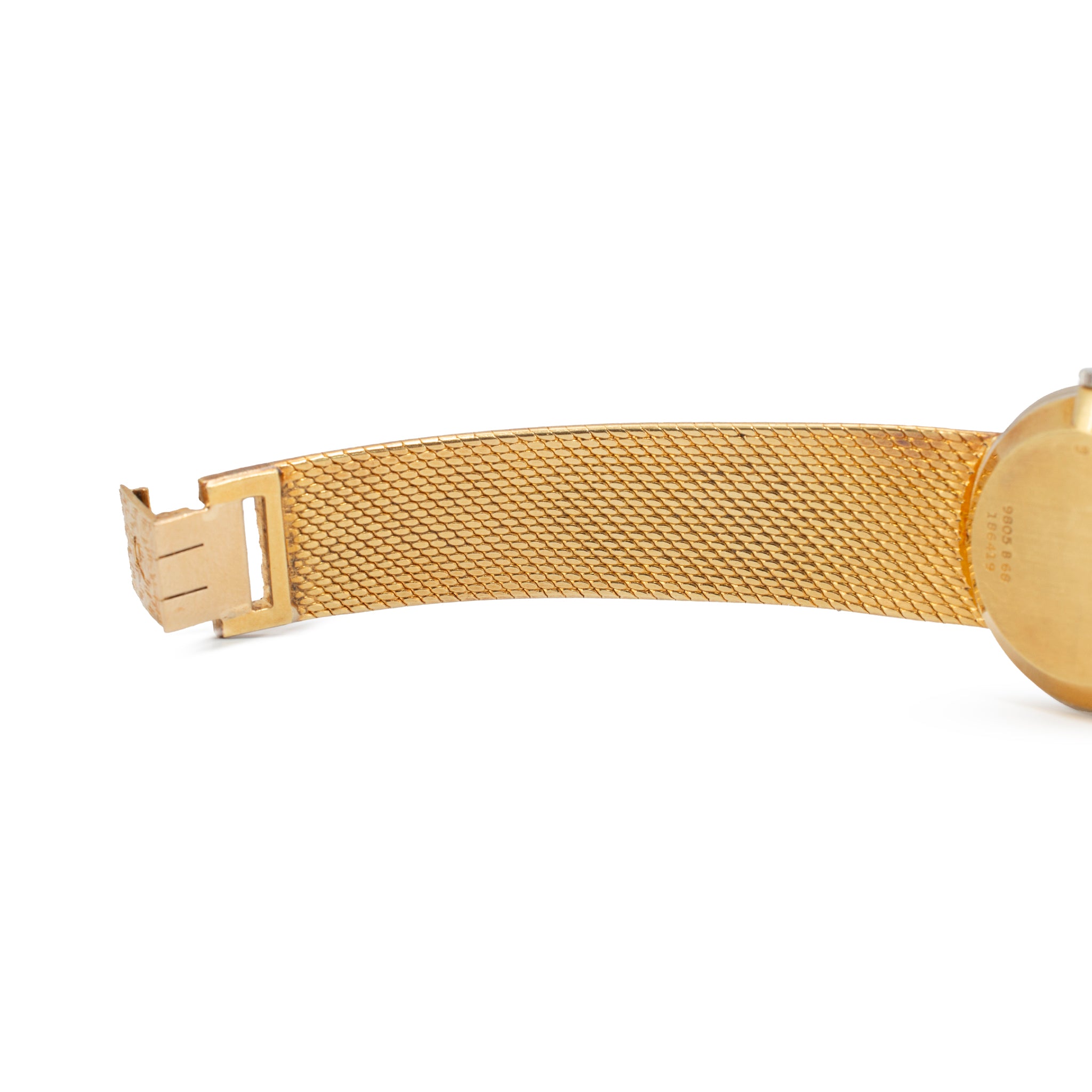 Vintage Piaget 24MM 9805 B 68 18K Gold Diamond Neiman Marcus Lapis Dial Watch