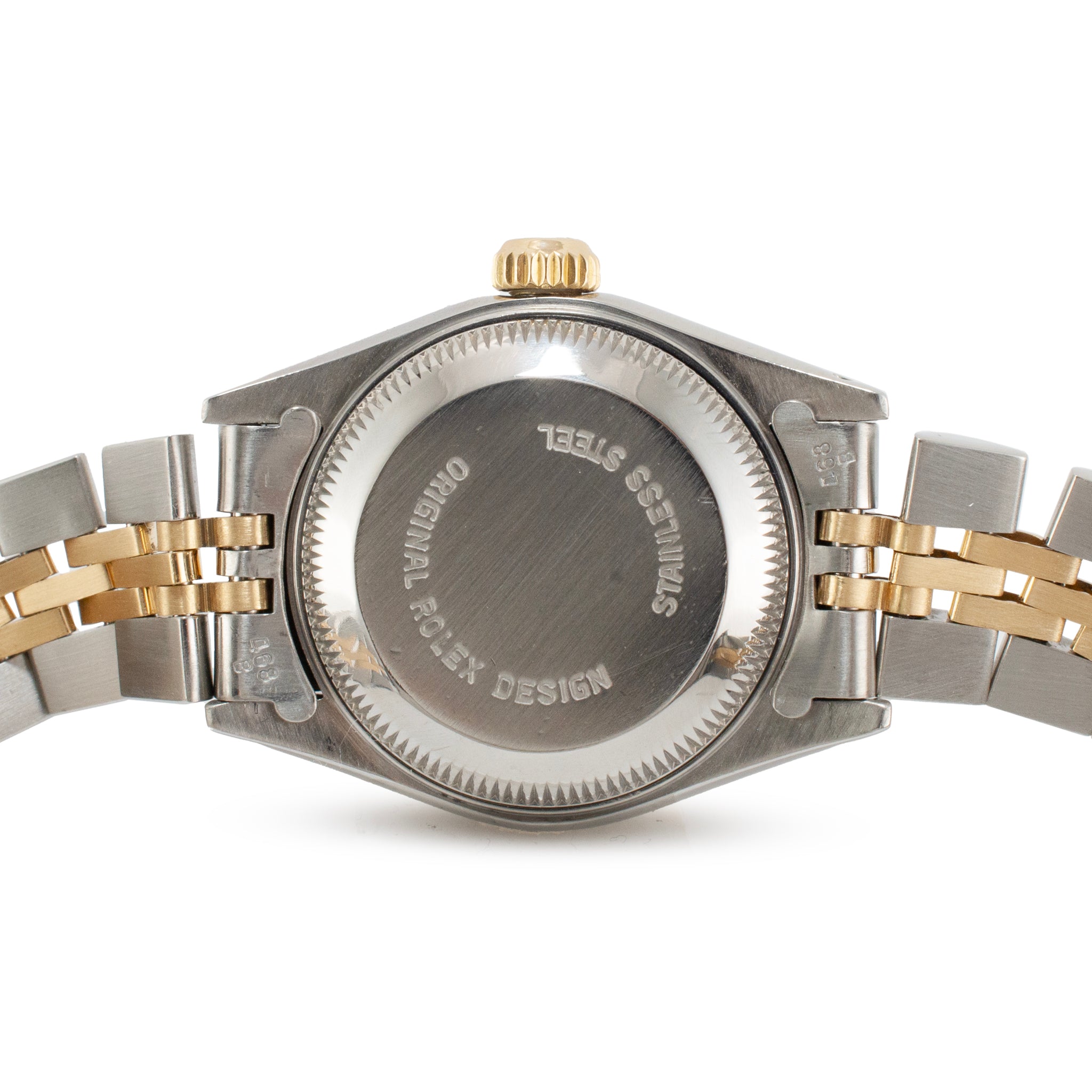 Rolex Lady Datejust 26MM 69163 Diamond Mop Dial Jubilee Yellow Gold Steel Watch