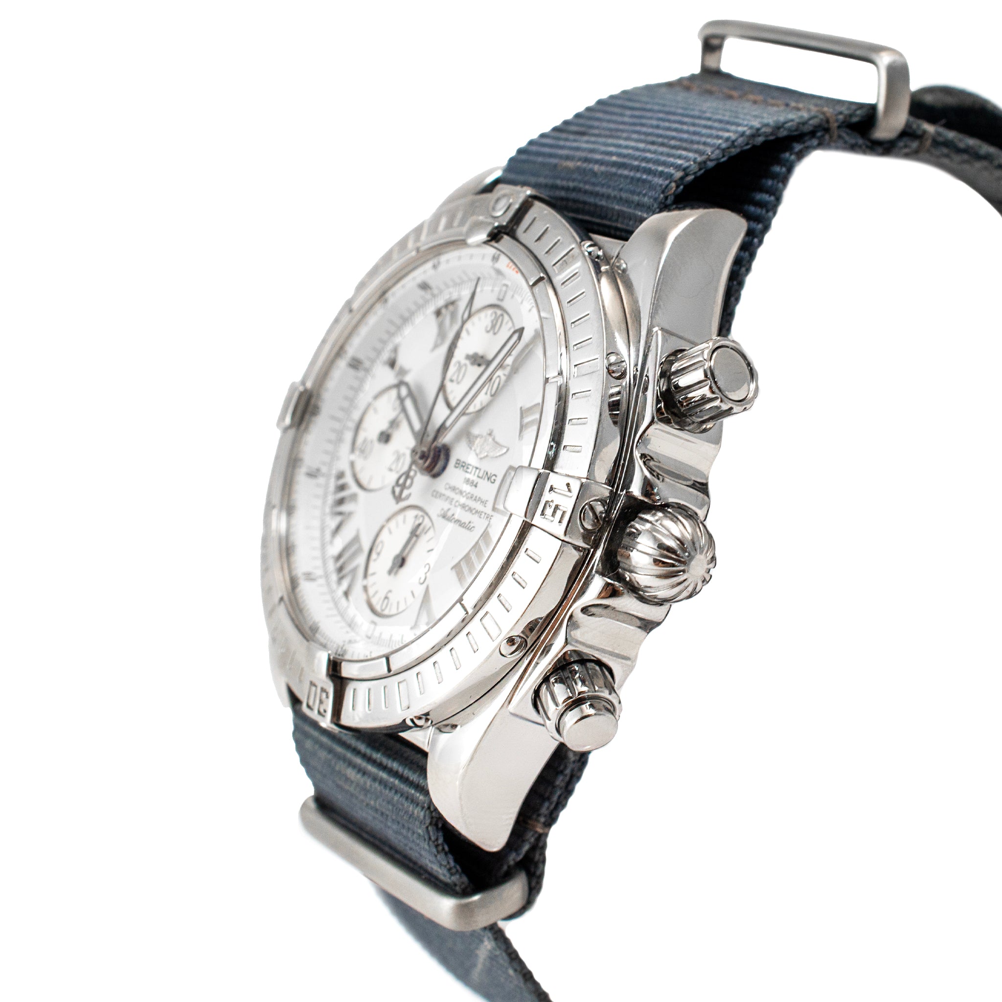 Breitling Chronomat Evolution 43.5mm A13356 NATO Strap Steel Automatic Watch