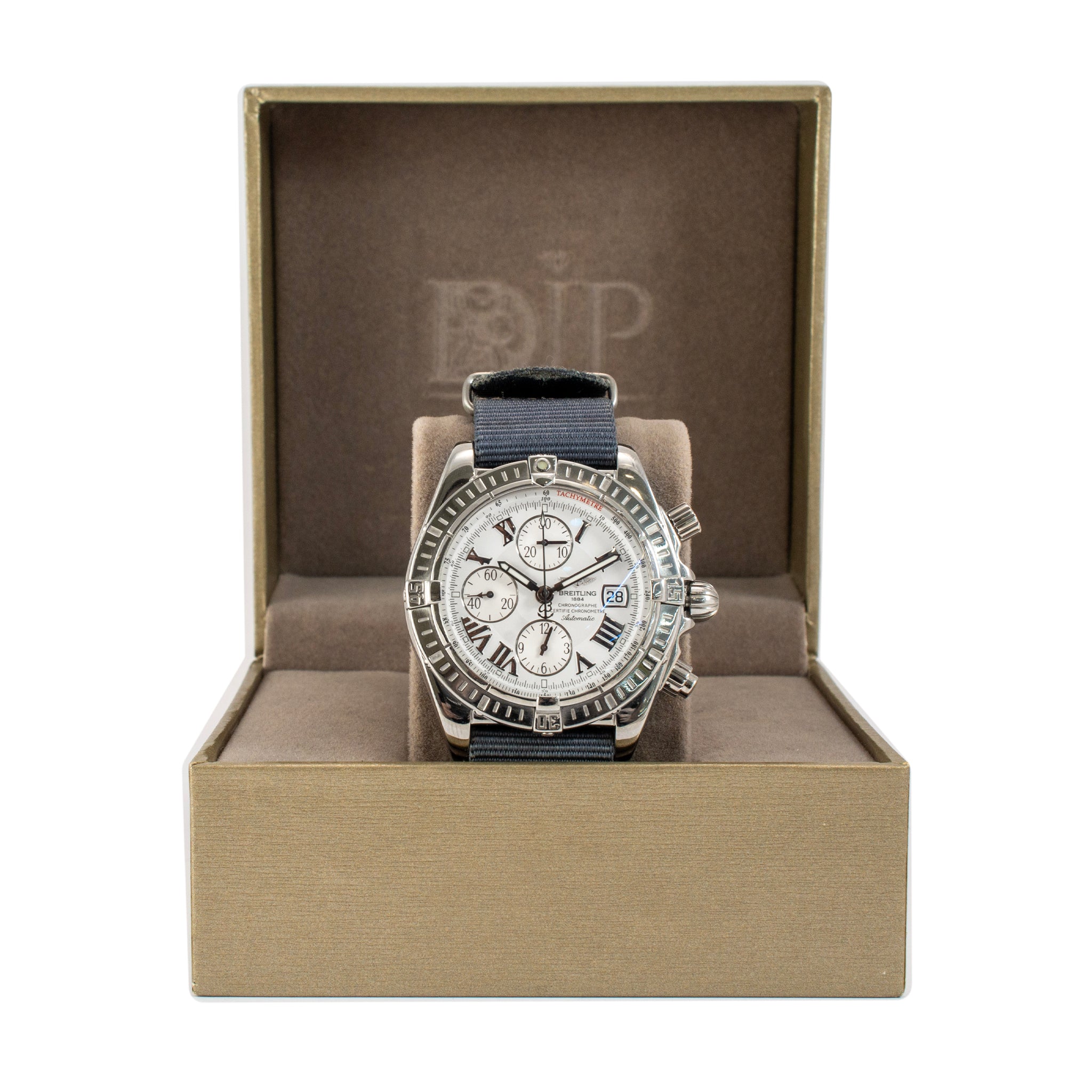 Breitling Chronomat Evolution 43.5mm A13356 NATO Strap Steel Automatic Watch