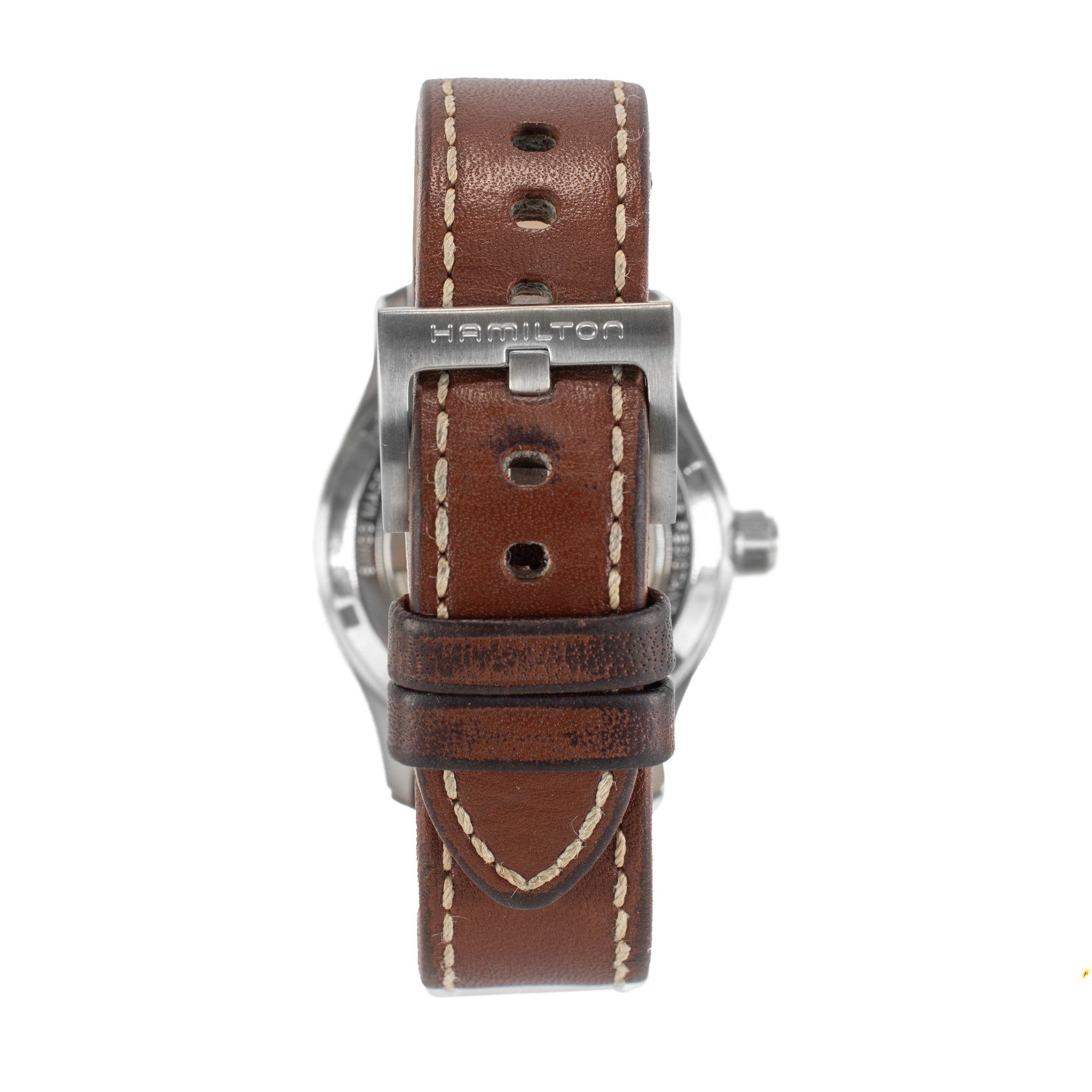 Hamilton Khaki Field Auto 38MM H70551 Brown Leather Steel Automatic Watch