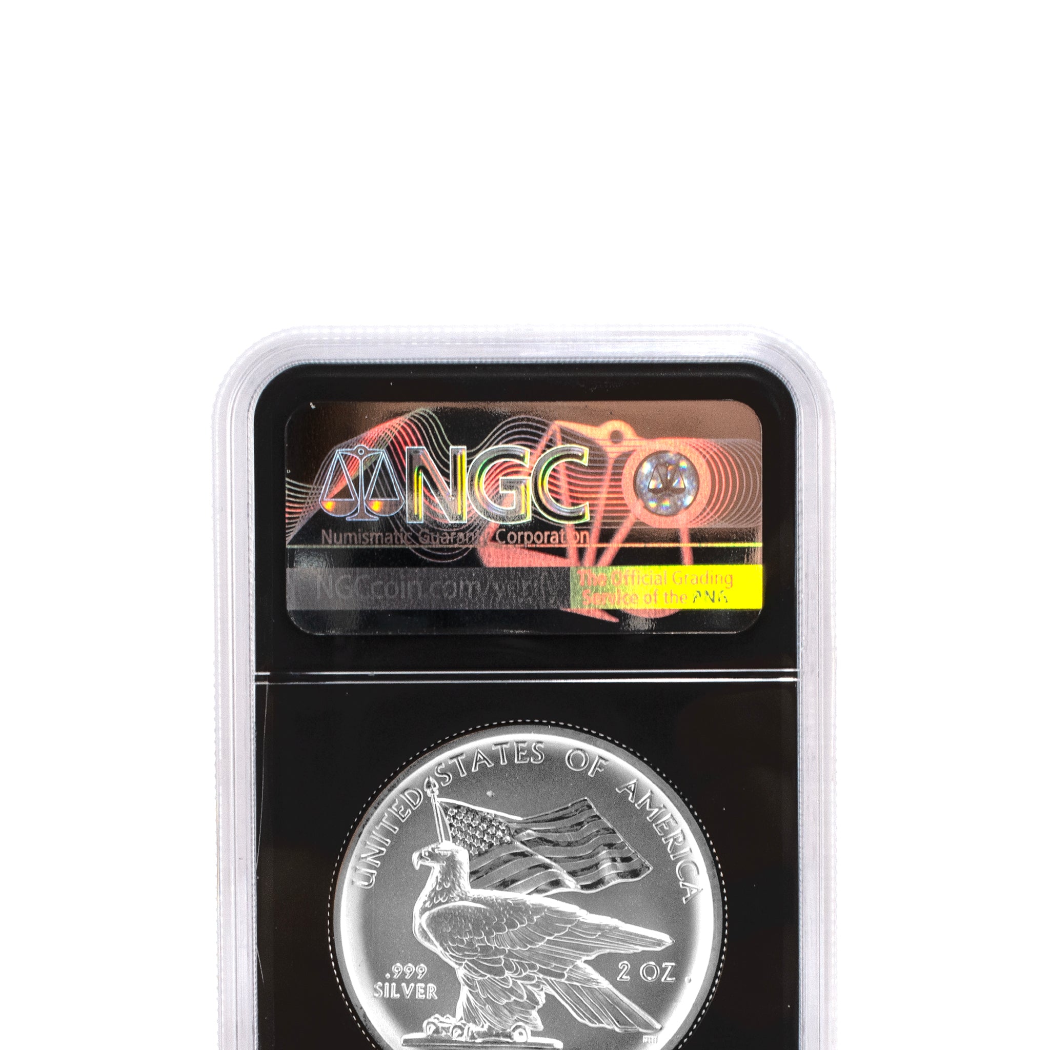 2022 NGC Reserve PF 70 2oz Fine Silver Mercanti High Relief Double Eagle Coin