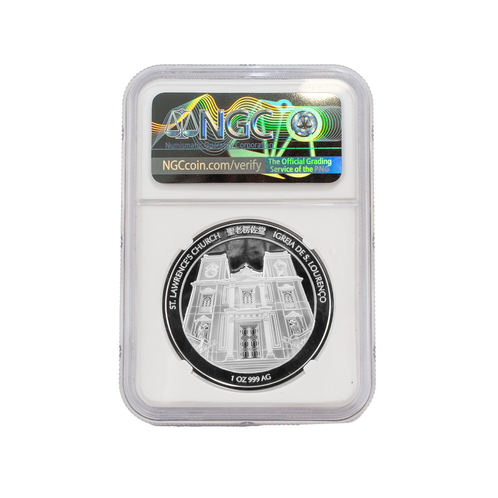 2022 20 Patacas Macau China NGC PF 70 Ultra Cameo Tiger 1OZ Fine Silver Coin