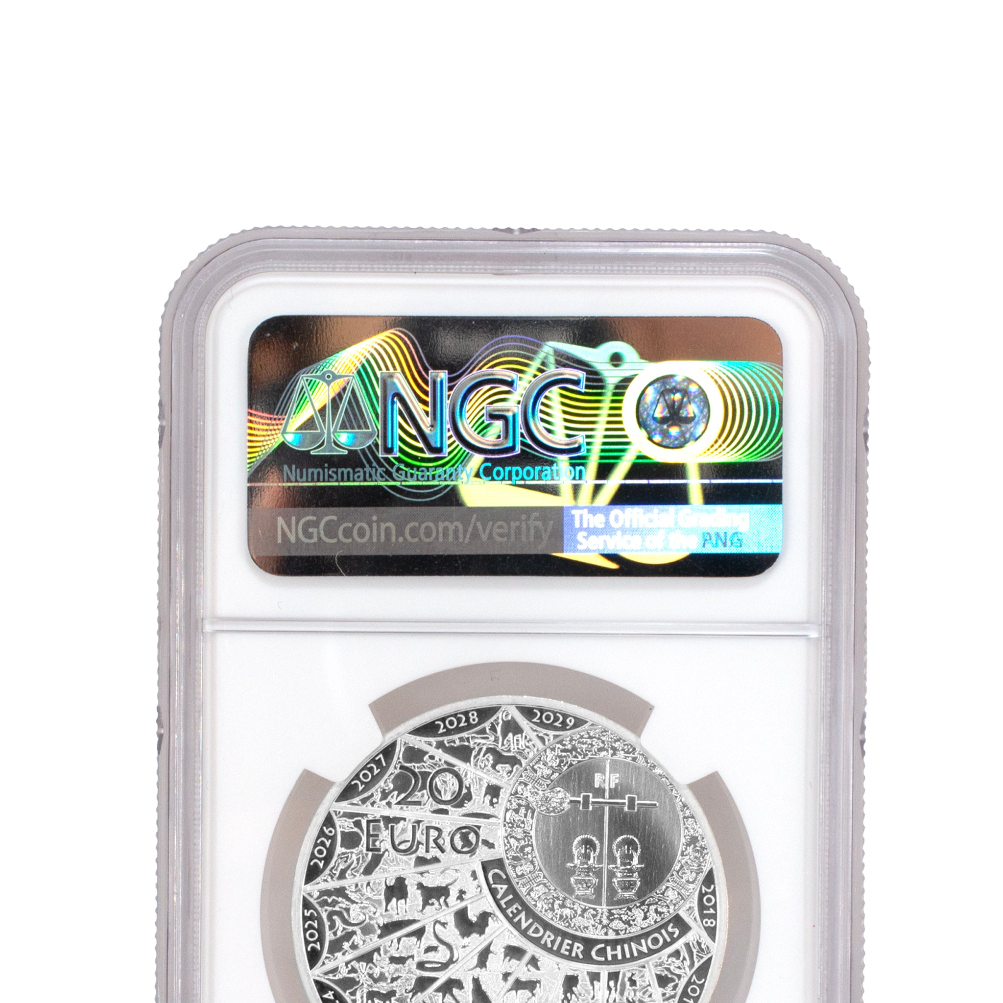 2022 20€ France Zodiac Lunar Year of the Tiger NGC PF70 Proof Silver Coin 1OZ