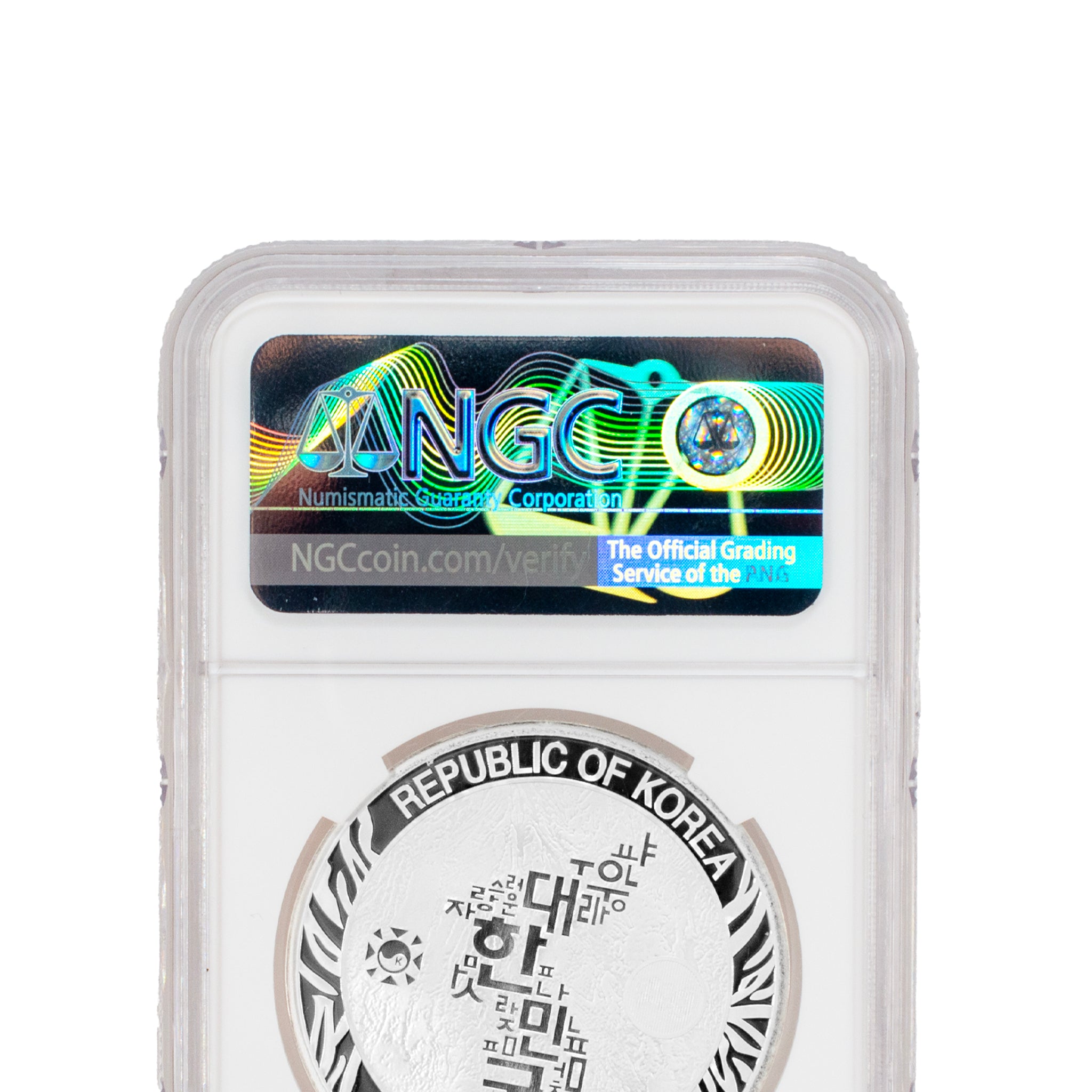 2021 South Korea Korean Tiger Official Mint NGC MS70 1OZ Silver Medal