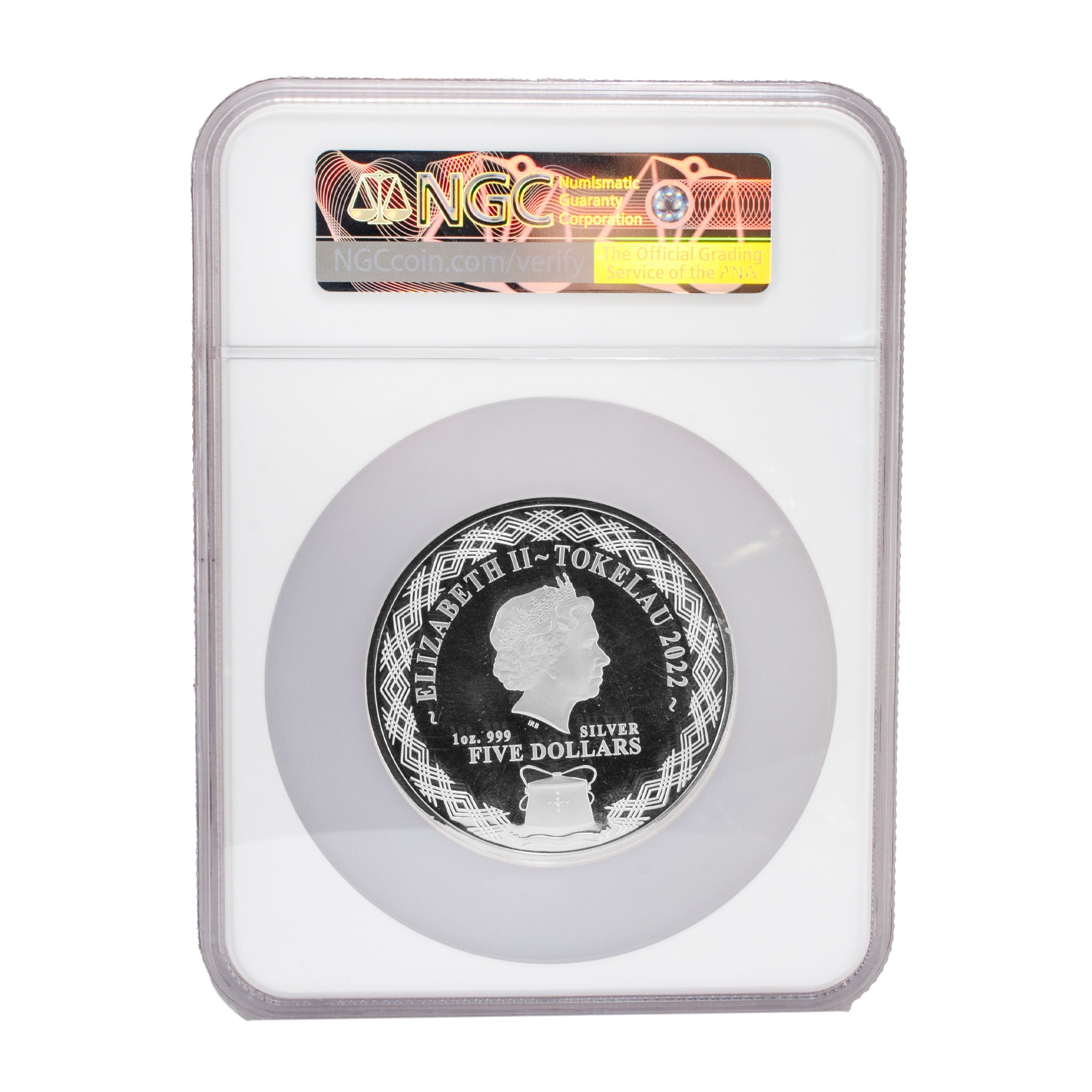 2022 Great Britain 1 Oz PF 70 Ultra Cameo NGC 5$ Mirror Tiger Fine Silver Coin