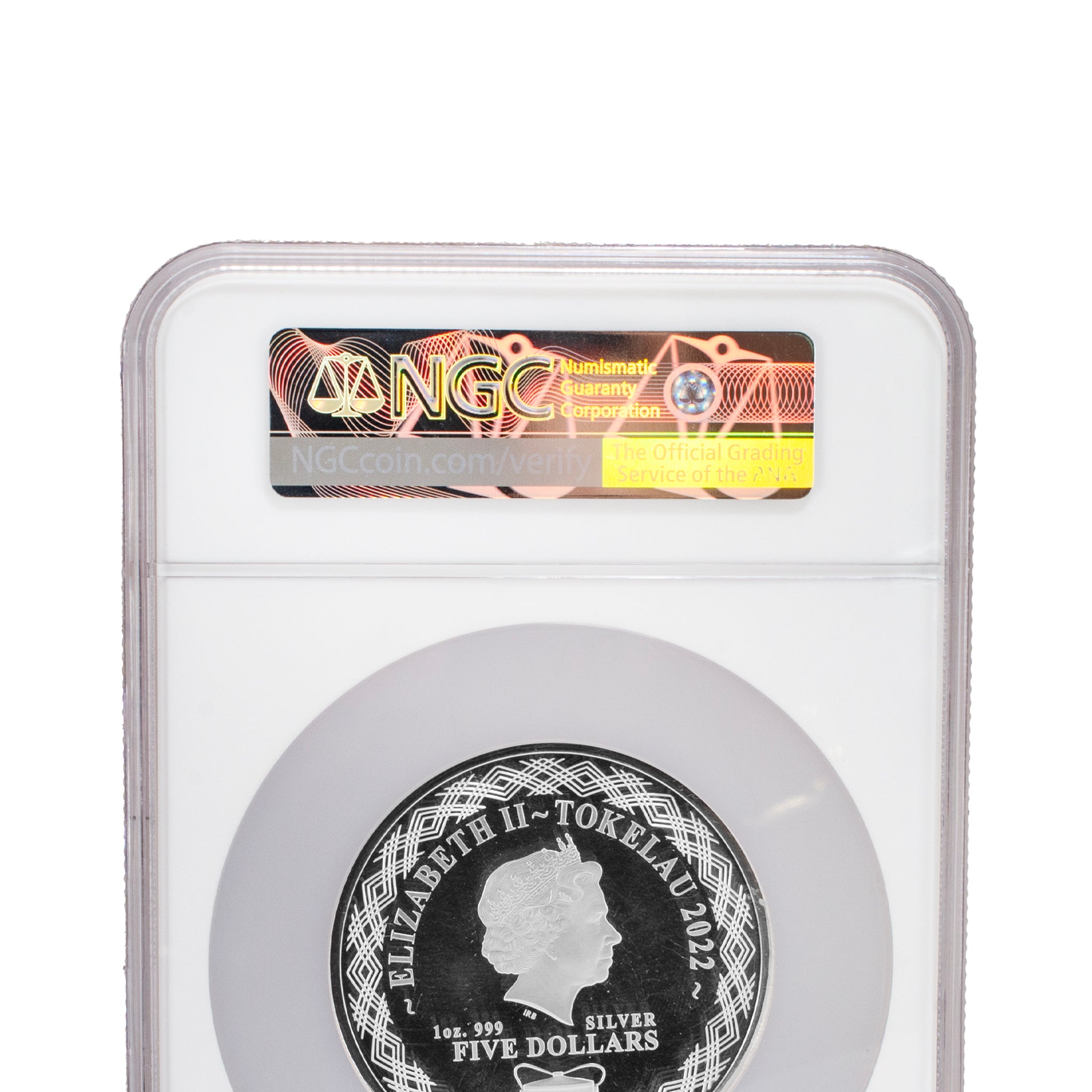 2022 Great Britain 1 Oz PF 70 Ultra Cameo NGC 5$ Mirror Tiger Fine Silver Coin