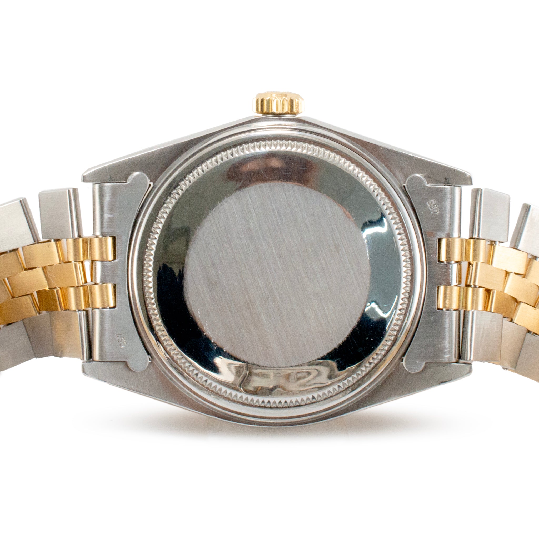 Rolex Datejust 36MM 16013 Gold Dial Jubilee Fluted 18K Yellow Gold Steel Watch