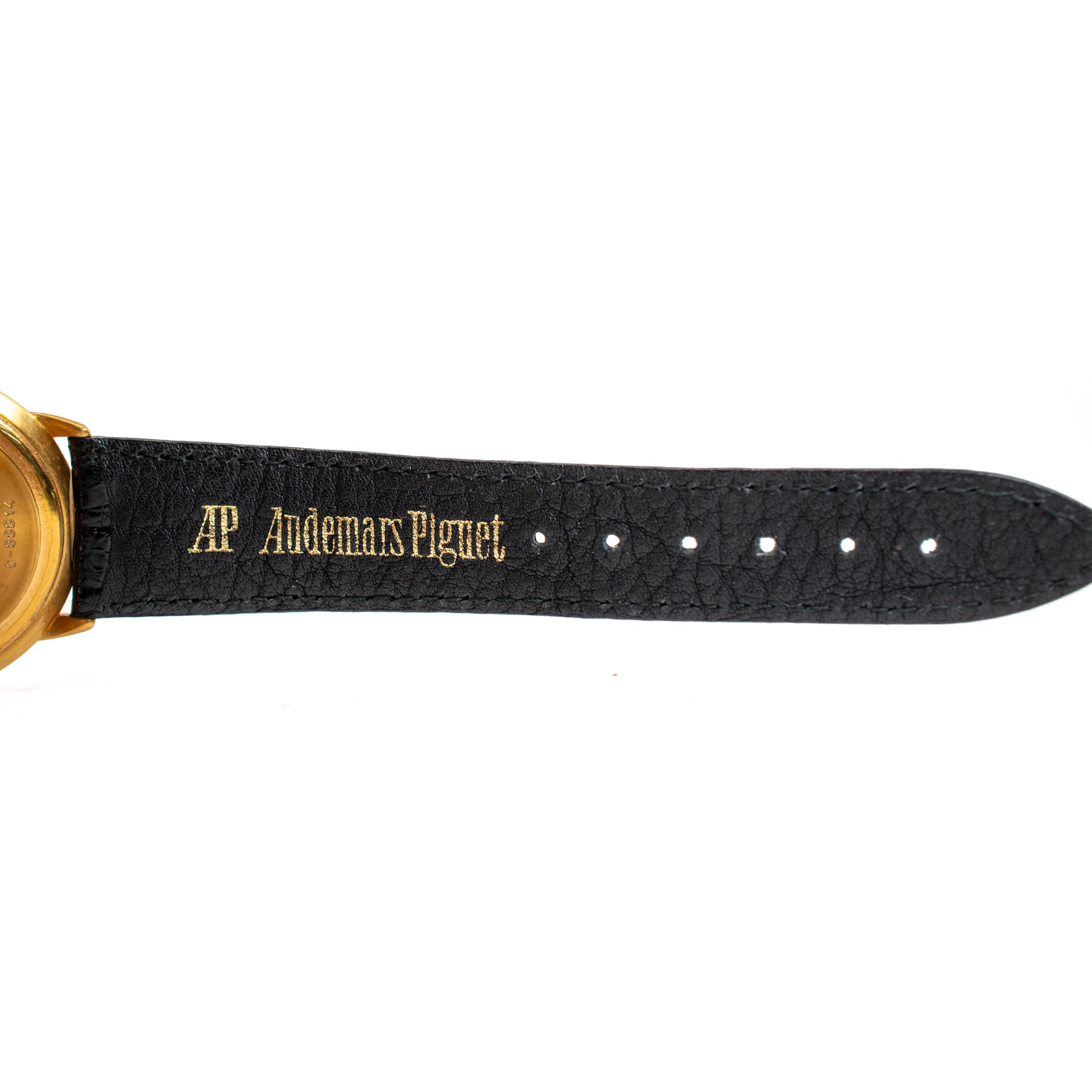 Vintage Audemars Piguet Dual Time 36MM 25685BA 18K Gold Calendar Automatic Watch