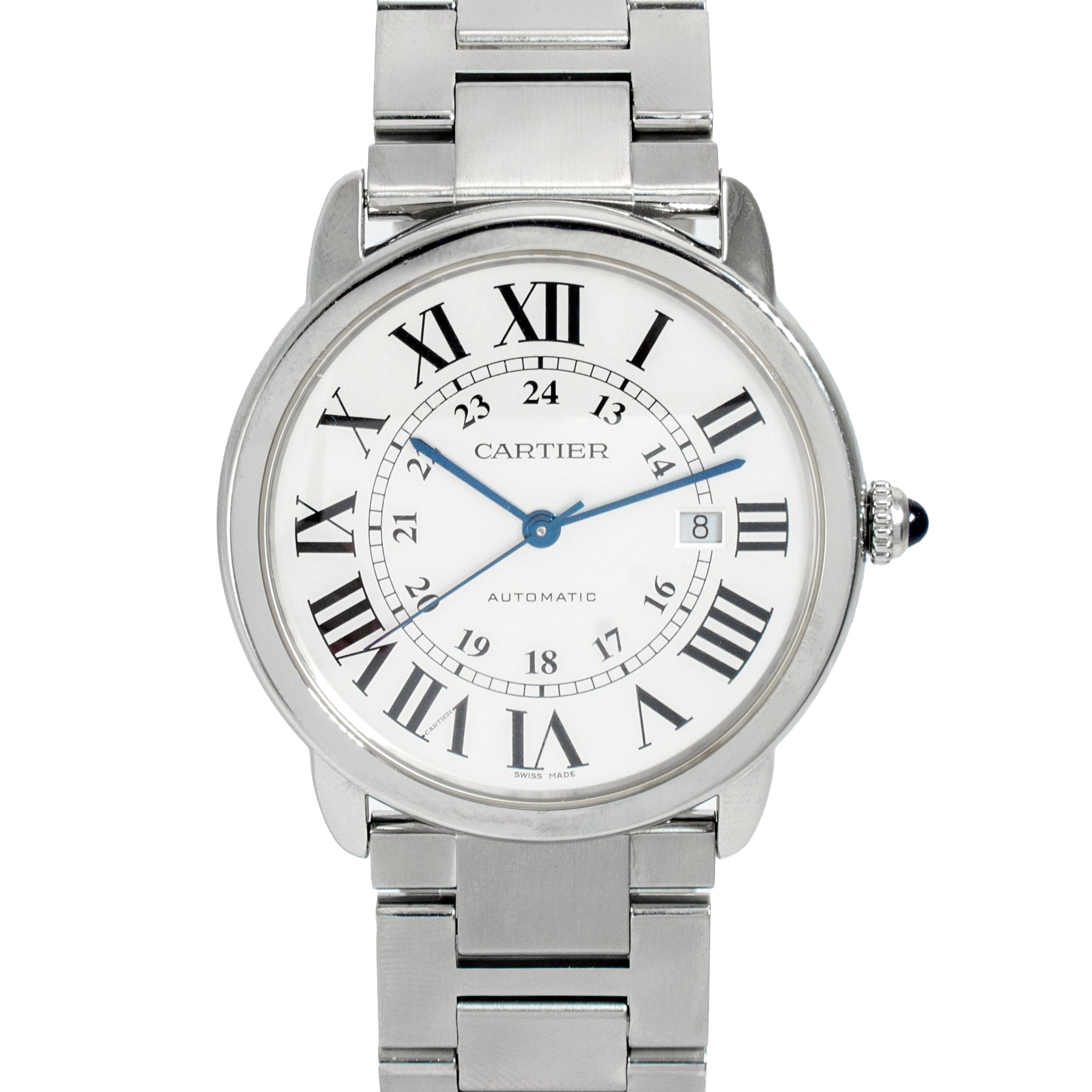 2020 Cartier Ronde Solo 42MM W6701011 / 3802 Stainless Steel Automatic Watch