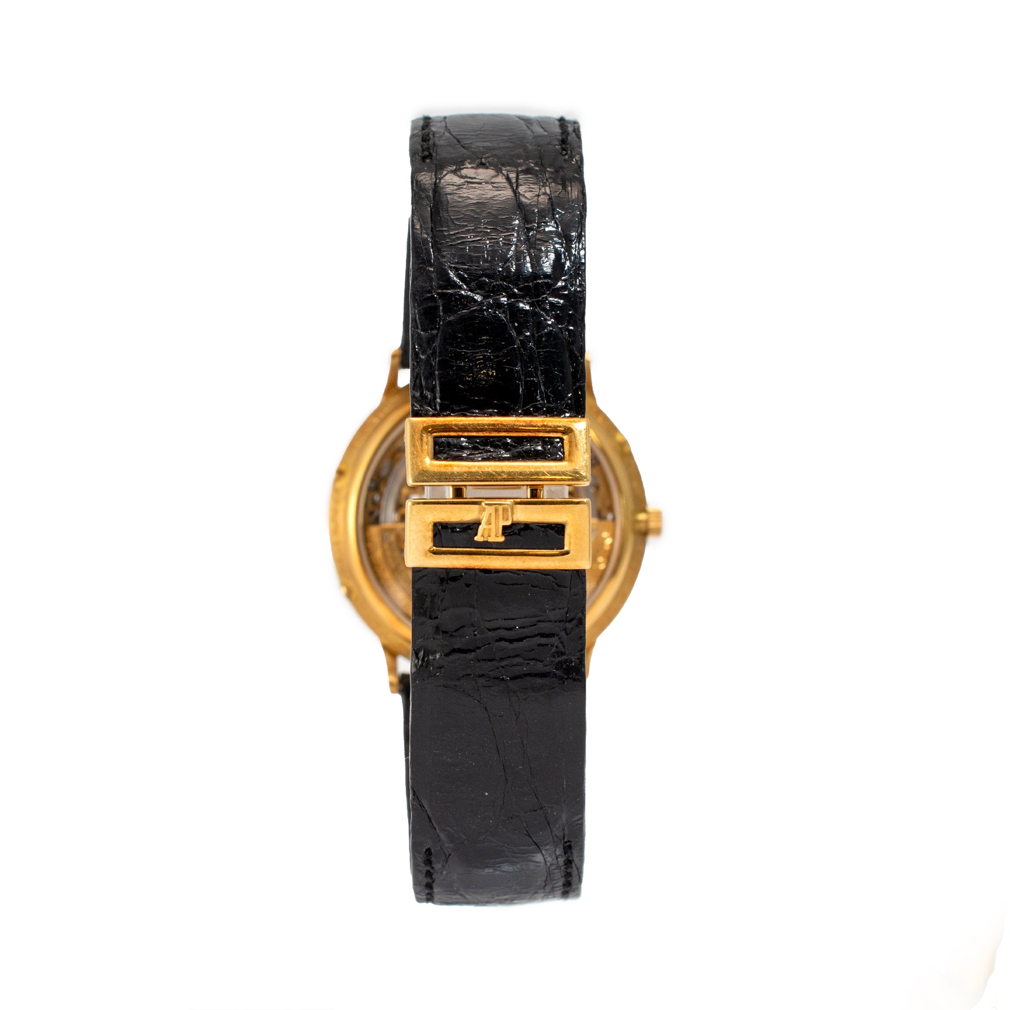 Vintage Audemars Piguet Quantieme Perpetual Calendar 25558BA Skeleton Gold Watch