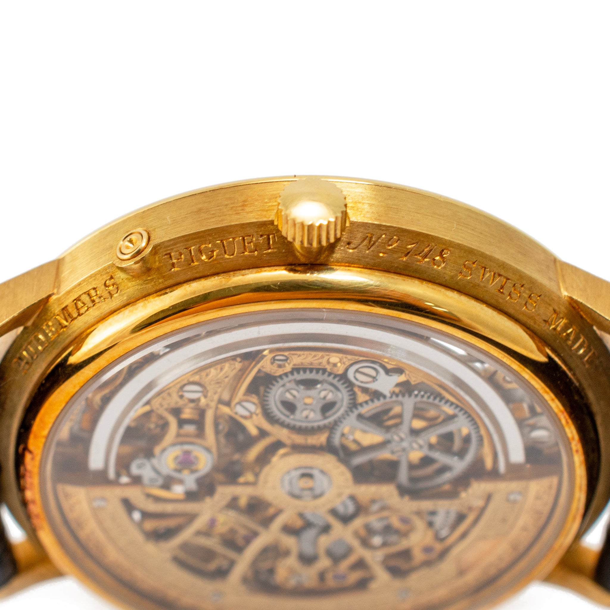 Vintage Audemars Piguet Quantieme Perpetual Calendar 25558BA Skeleton Gold Watch