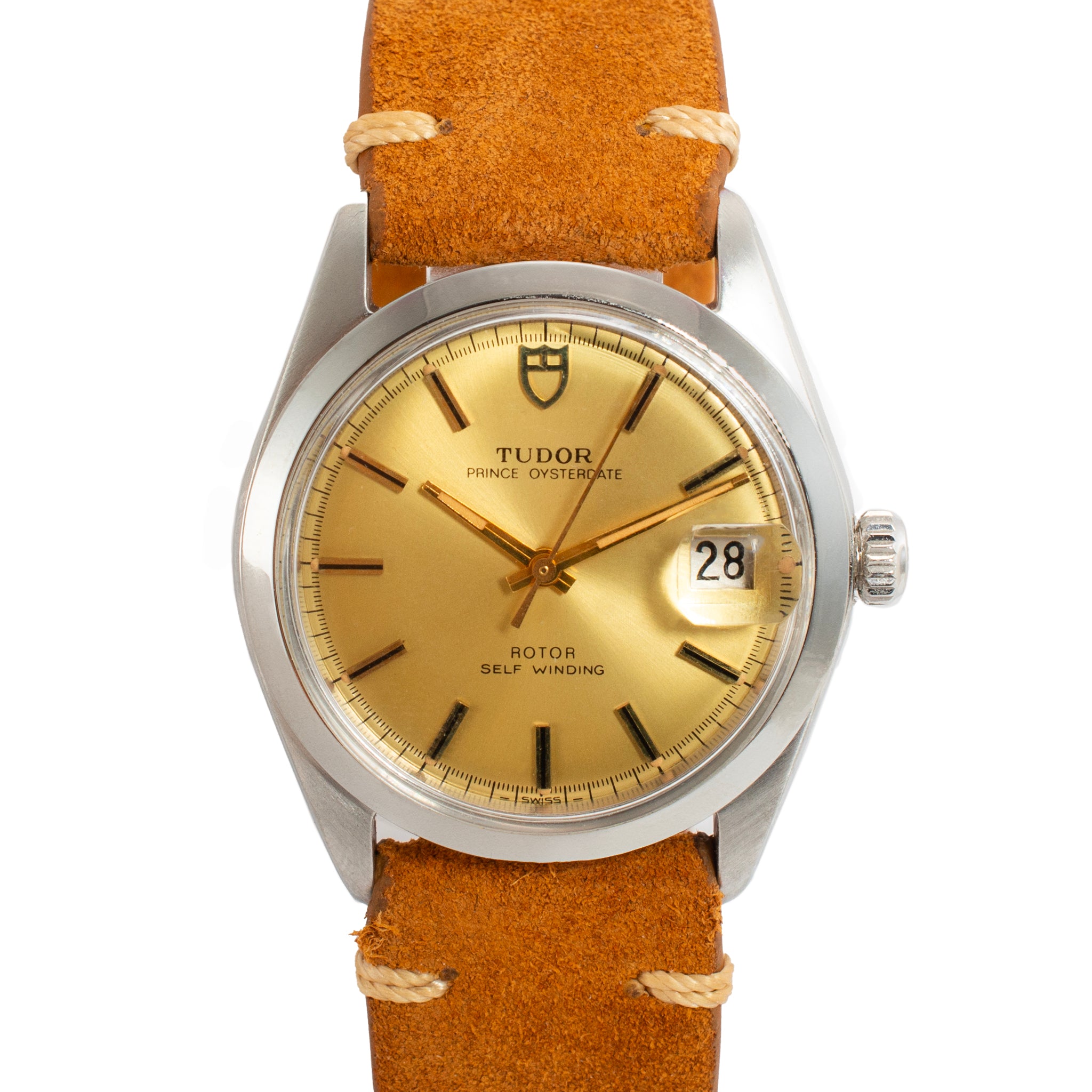 Vintage 1980 Tudor Prince Oysterdate 34MM 90501 Staainless Steel Automatic Watch