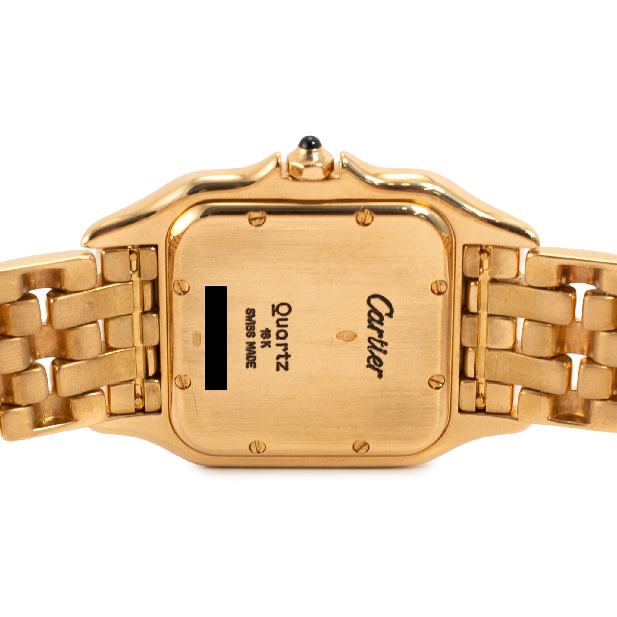 Cartier Panthere Medium Size 27MM 8839 18K Yellow Gold White Roman Quartz Watch