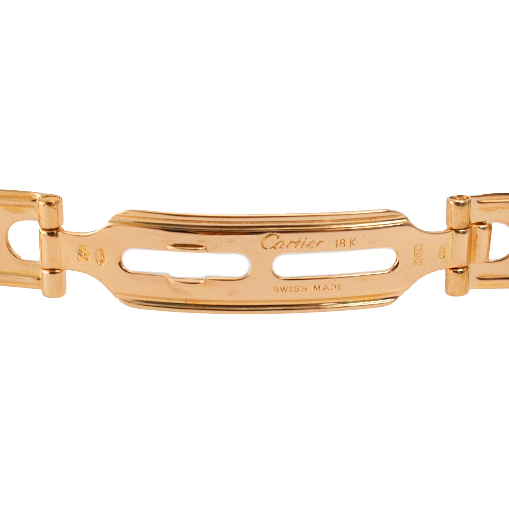 Cartier Panthere Medium Size 27MM 8839 18K Yellow Gold White Roman Quartz Watch