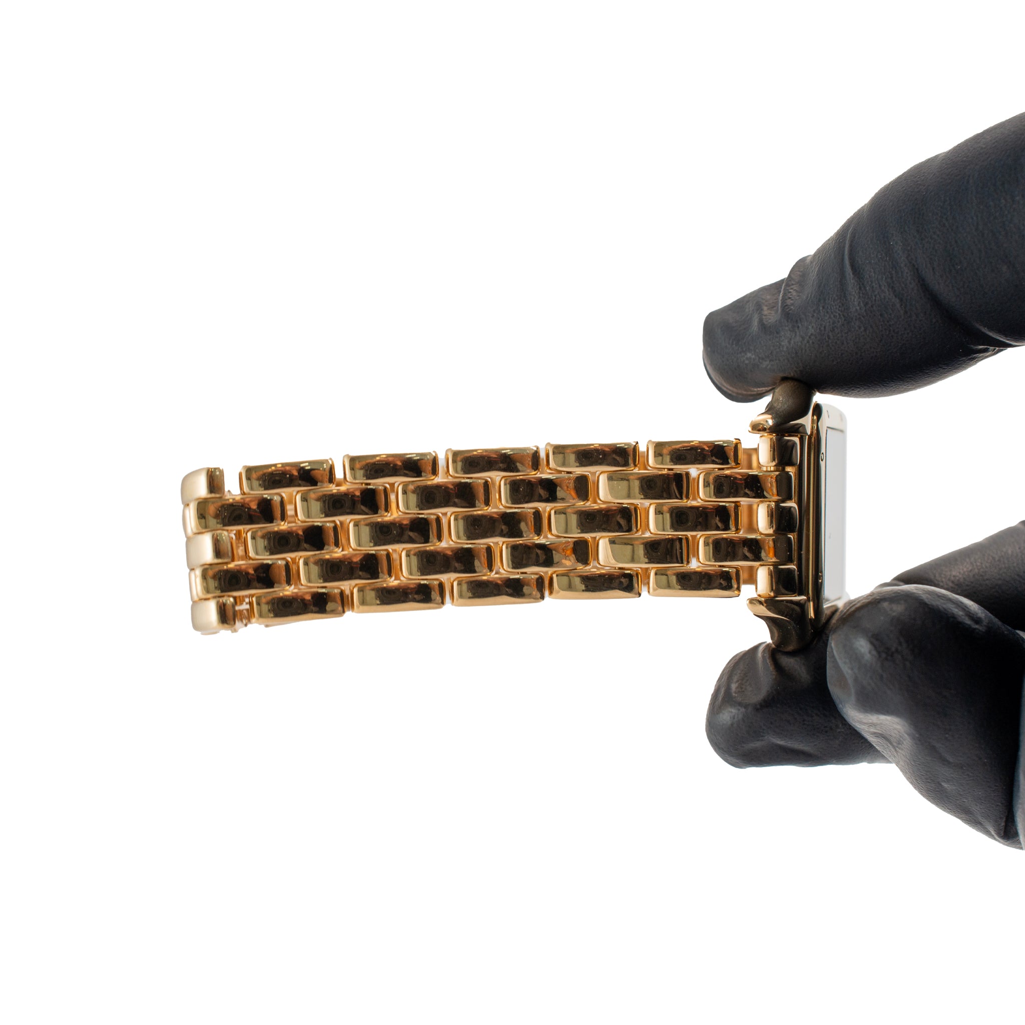 Cartier Panthere Medium Size 27MM 8839 18K Yellow Gold White Roman Quartz Watch