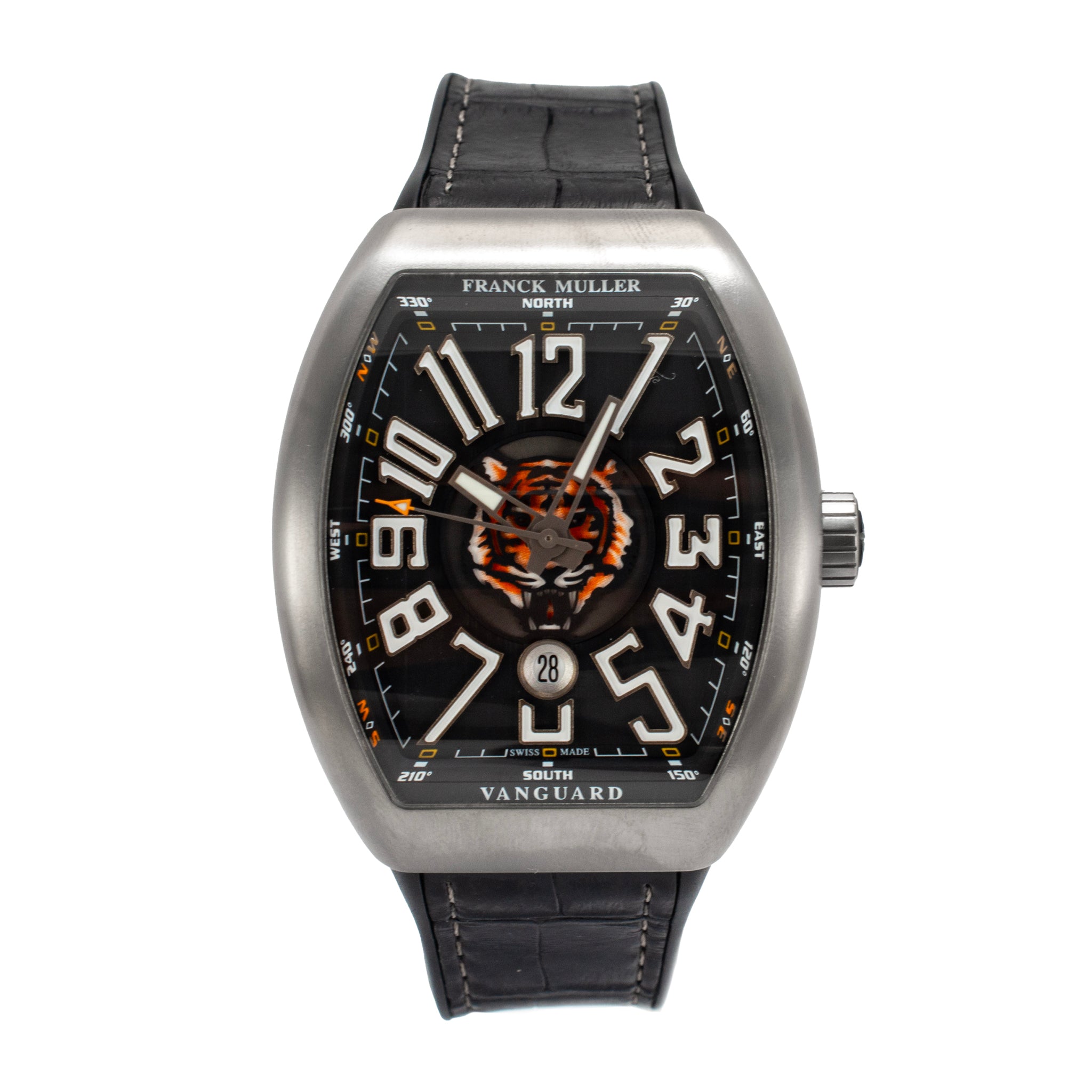 Franck Muller Vanguard Harimao 45MM V45 SC DTTT BR NR Tiger Titanium Watch
