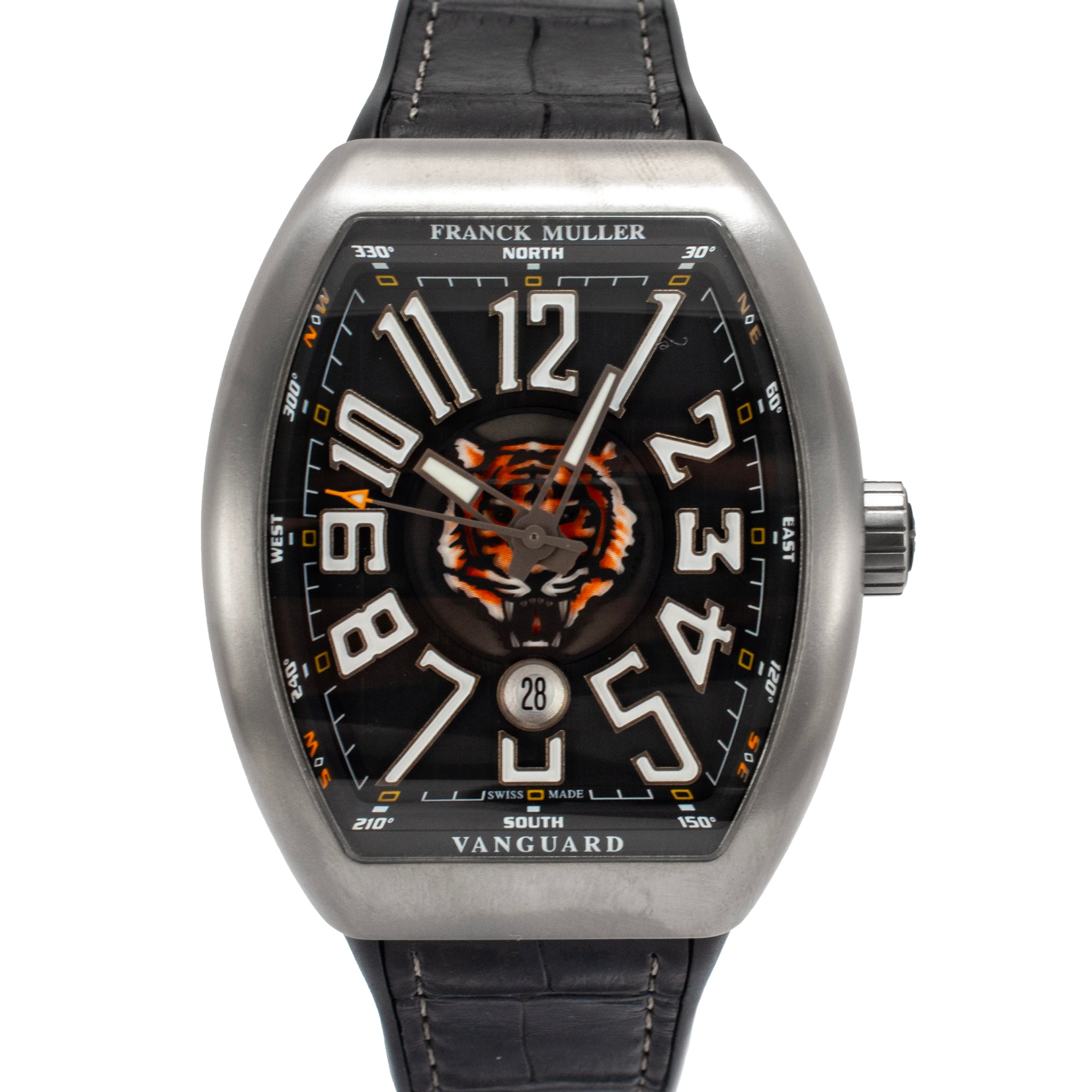 Franck Muller Vanguard Harimao 45MM V45 SC DTTT BR NR Tiger Titanium Watch