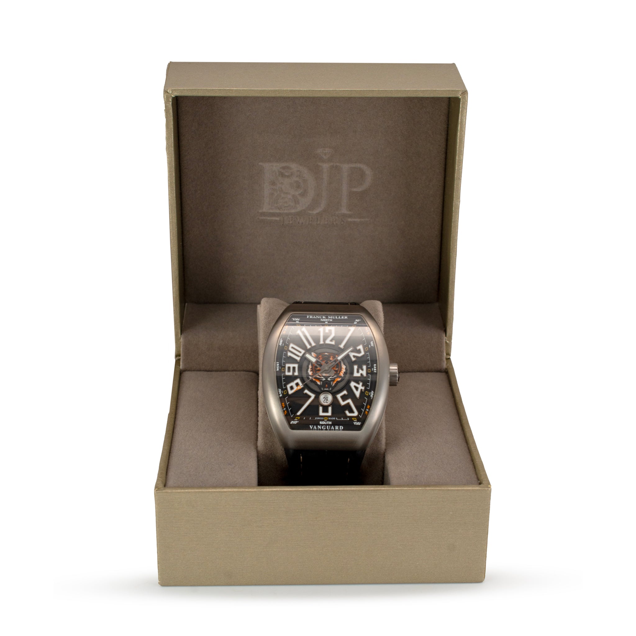 Franck Muller Vanguard Harimao 45MM V45 SC DTTT BR NR Tiger Titanium Watch