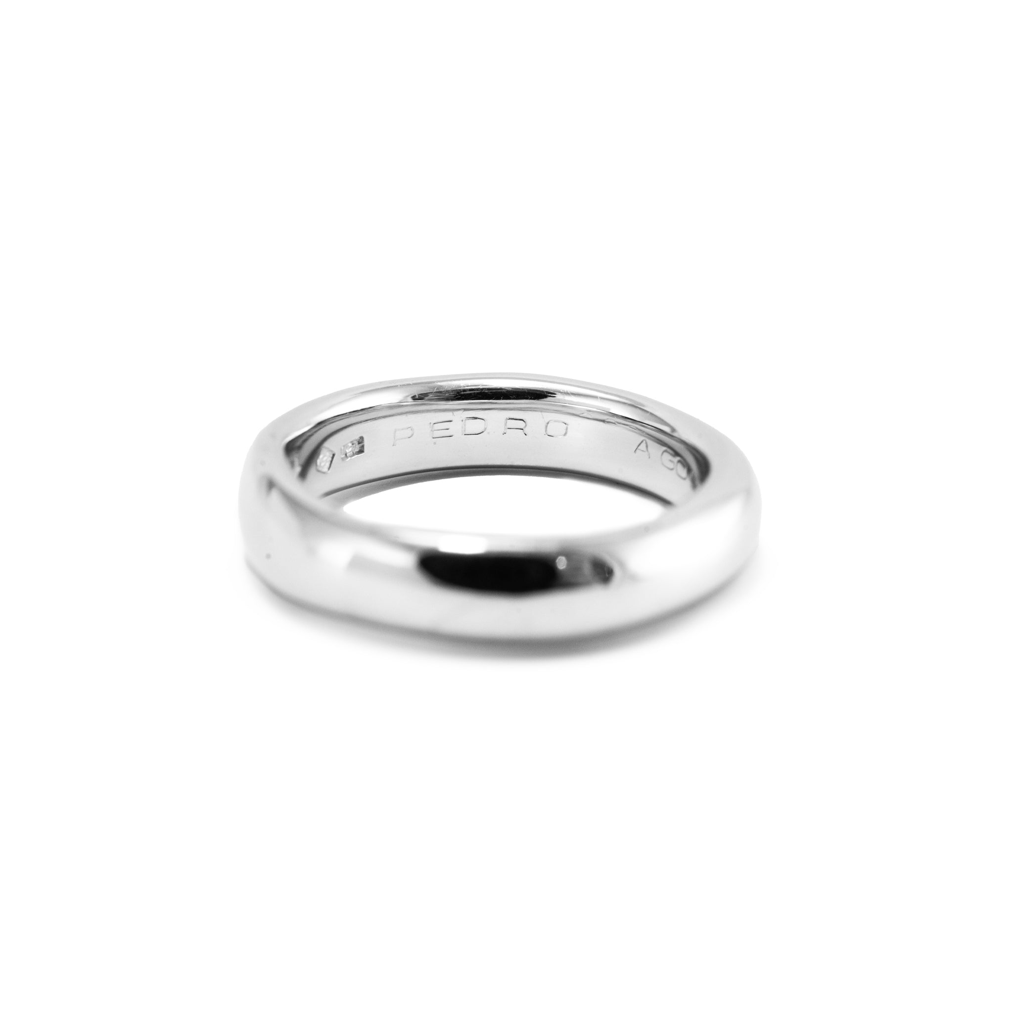 H. Stern Constance Collection 18K Noble Gold Princess Cut Diamond Band Ring