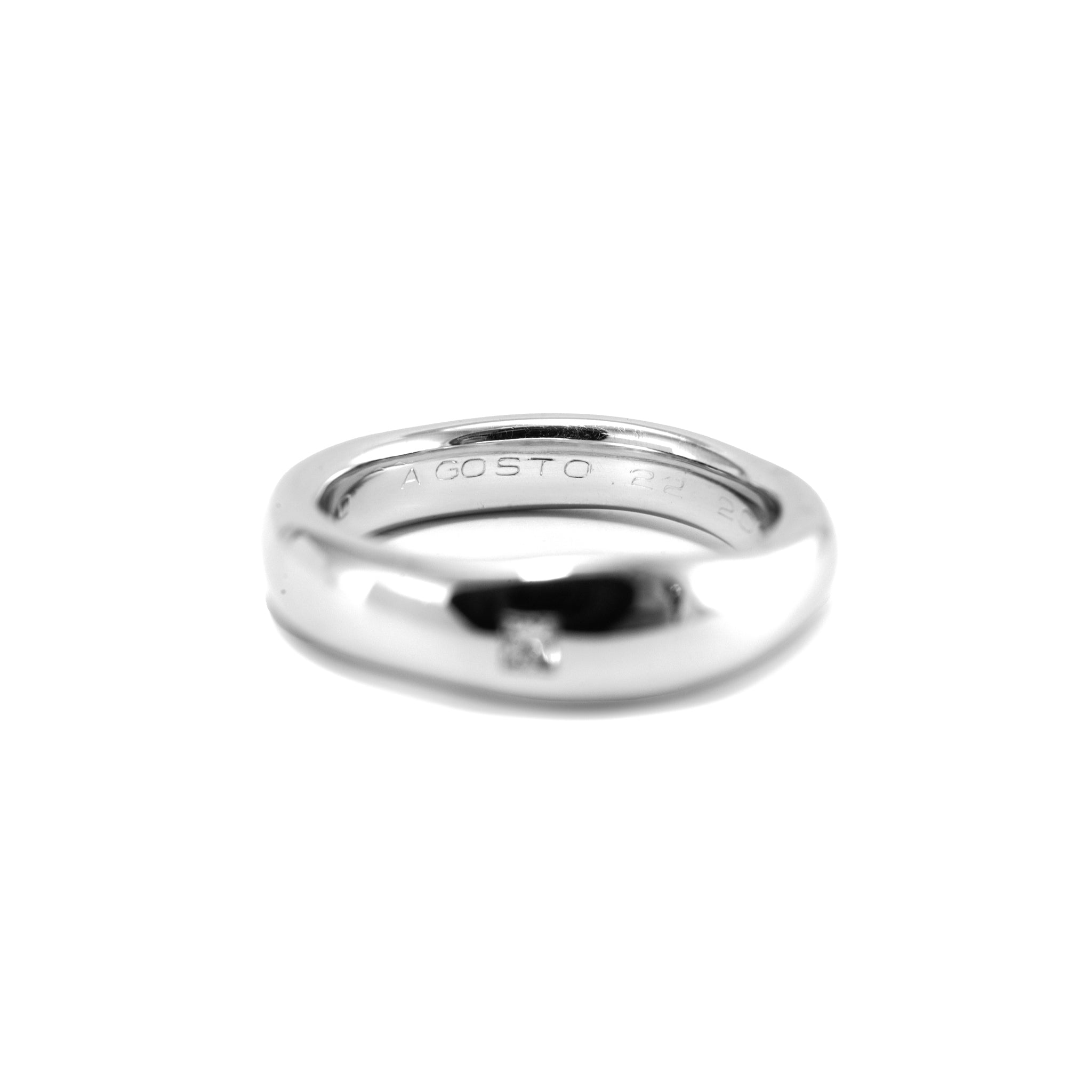 H. Stern Constance Collection 18K Noble Gold Princess Cut Diamond Band Ring