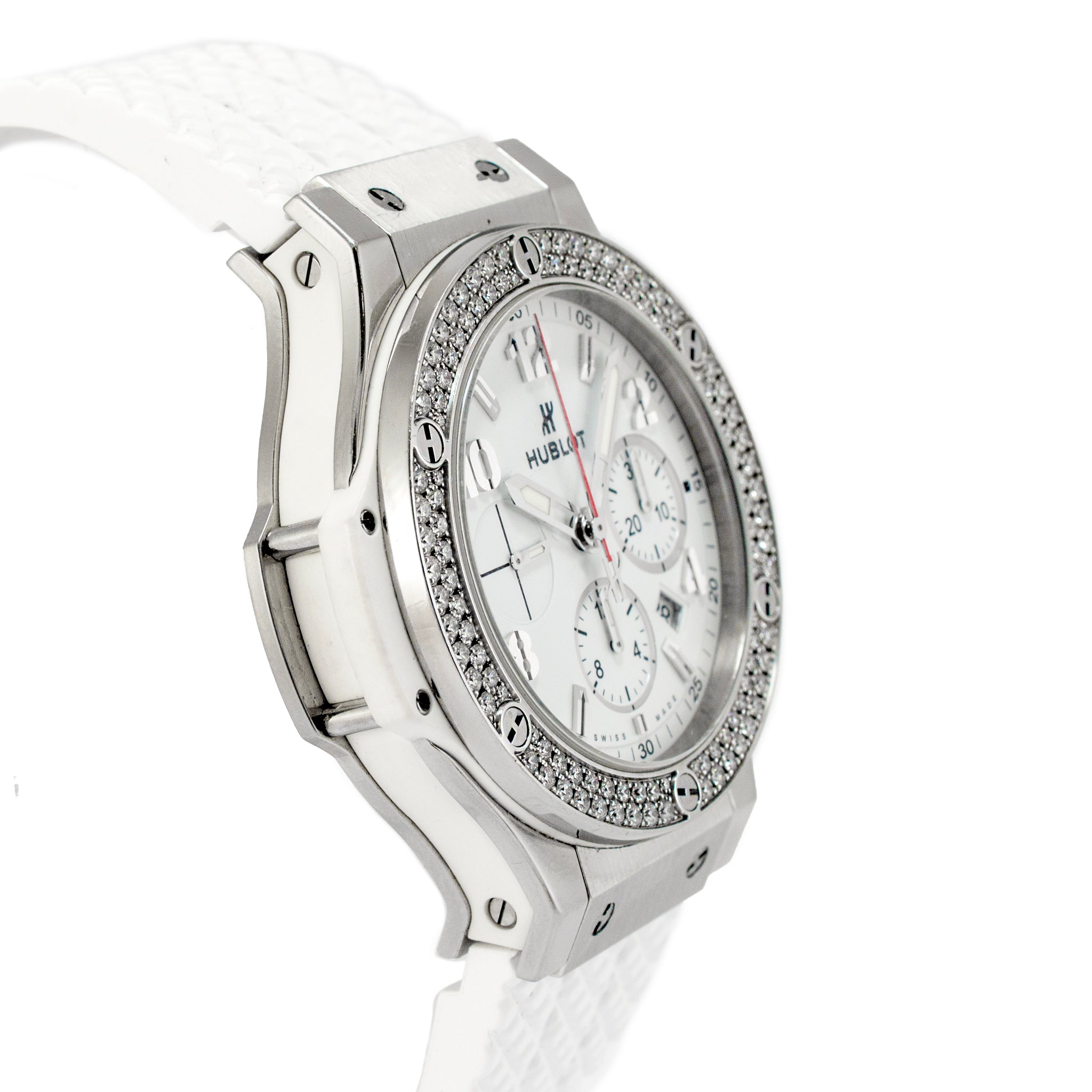 Hublot Big Bang St. Moritz 44 MM 301.SE.030.RW.114 Diamond Bezel Steel Watch