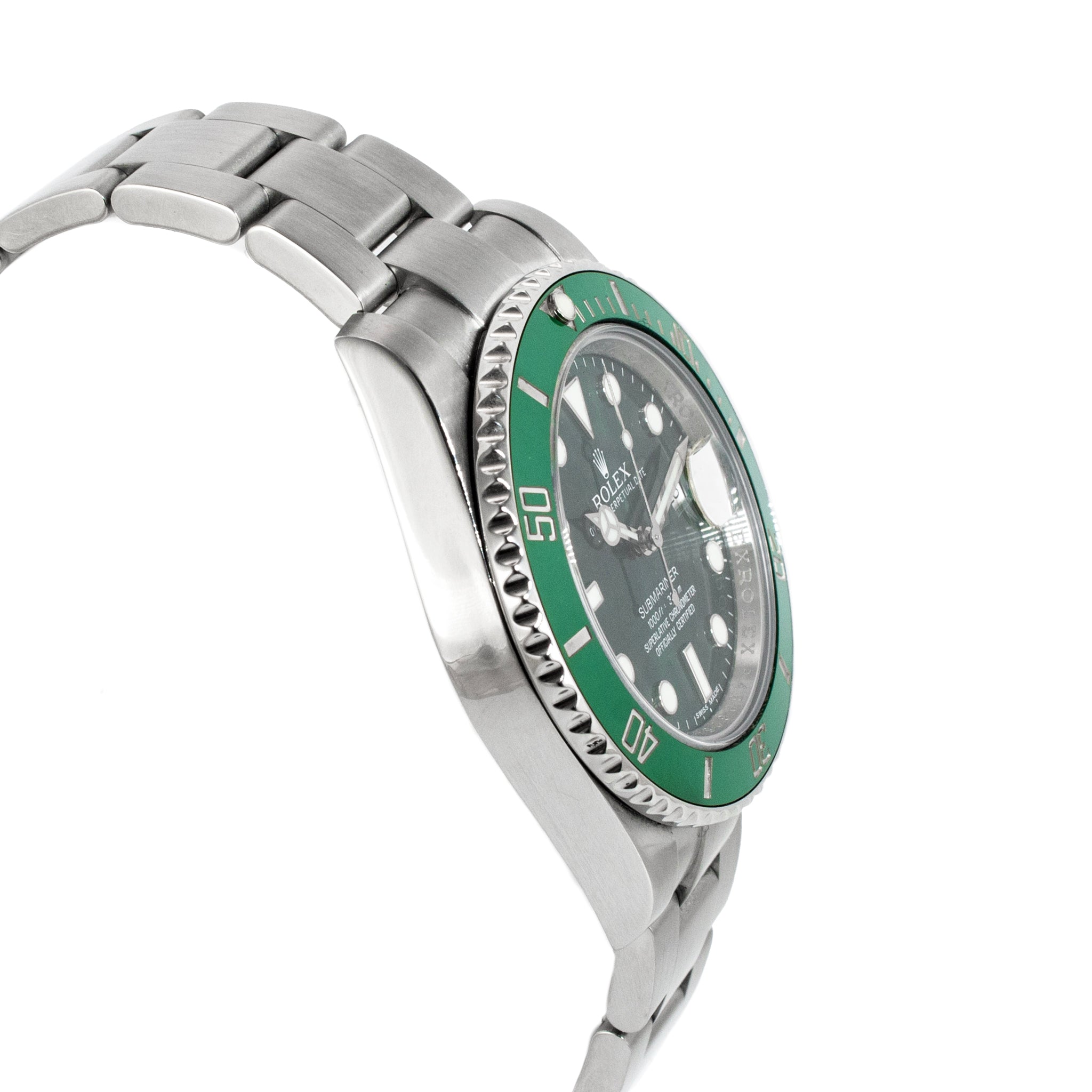 Rolex Submariner Date 40MM 116610LV Hulk Green Dial Oyster Ceramic Steel Watch