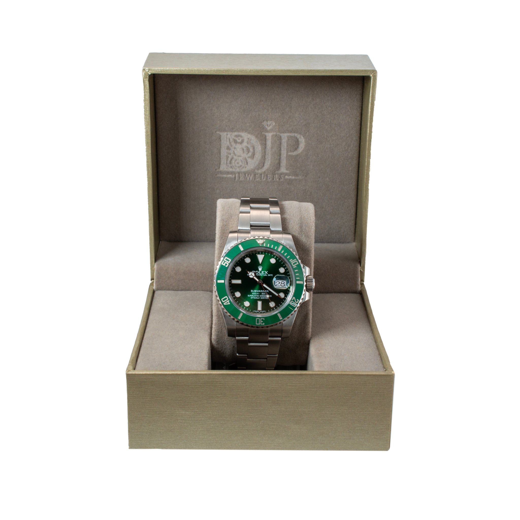 Rolex Submariner Date 40MM 116610LV Hulk Green Dial Oyster Ceramic Steel Watch