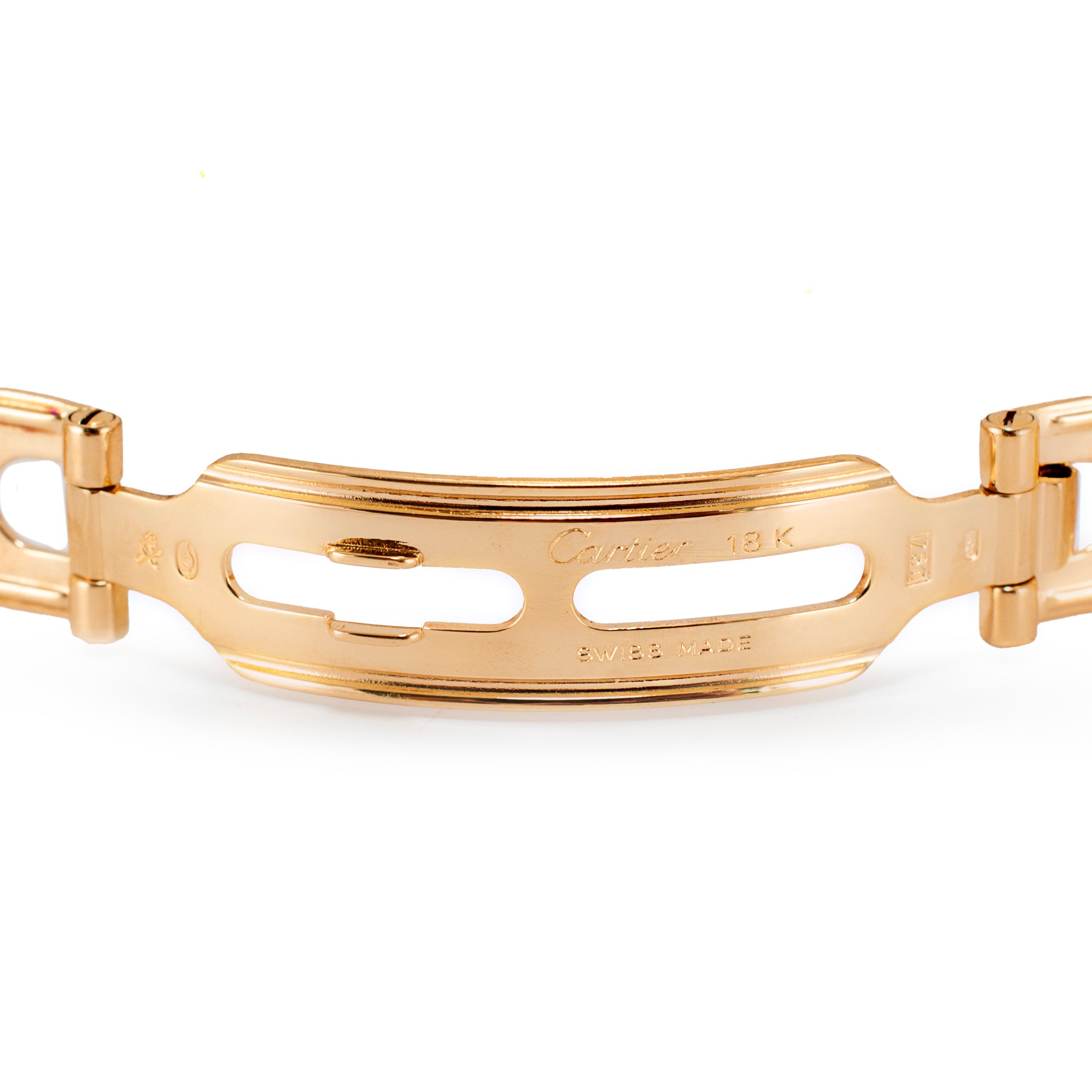 Vintage Cartier Cougar 26MM 887907 18K Yellow Gold Diamond Bezel Quartz Watch