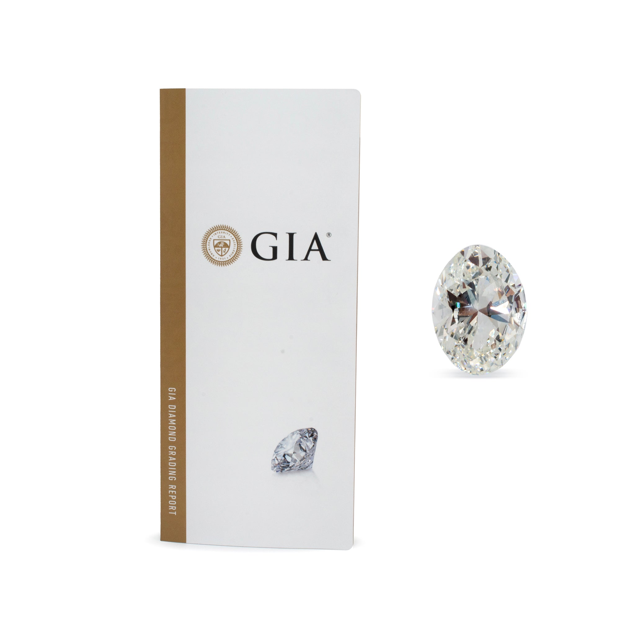 Natural 5.36ct GIA I SI2 Oval Brilliant Cut Loose Diamond